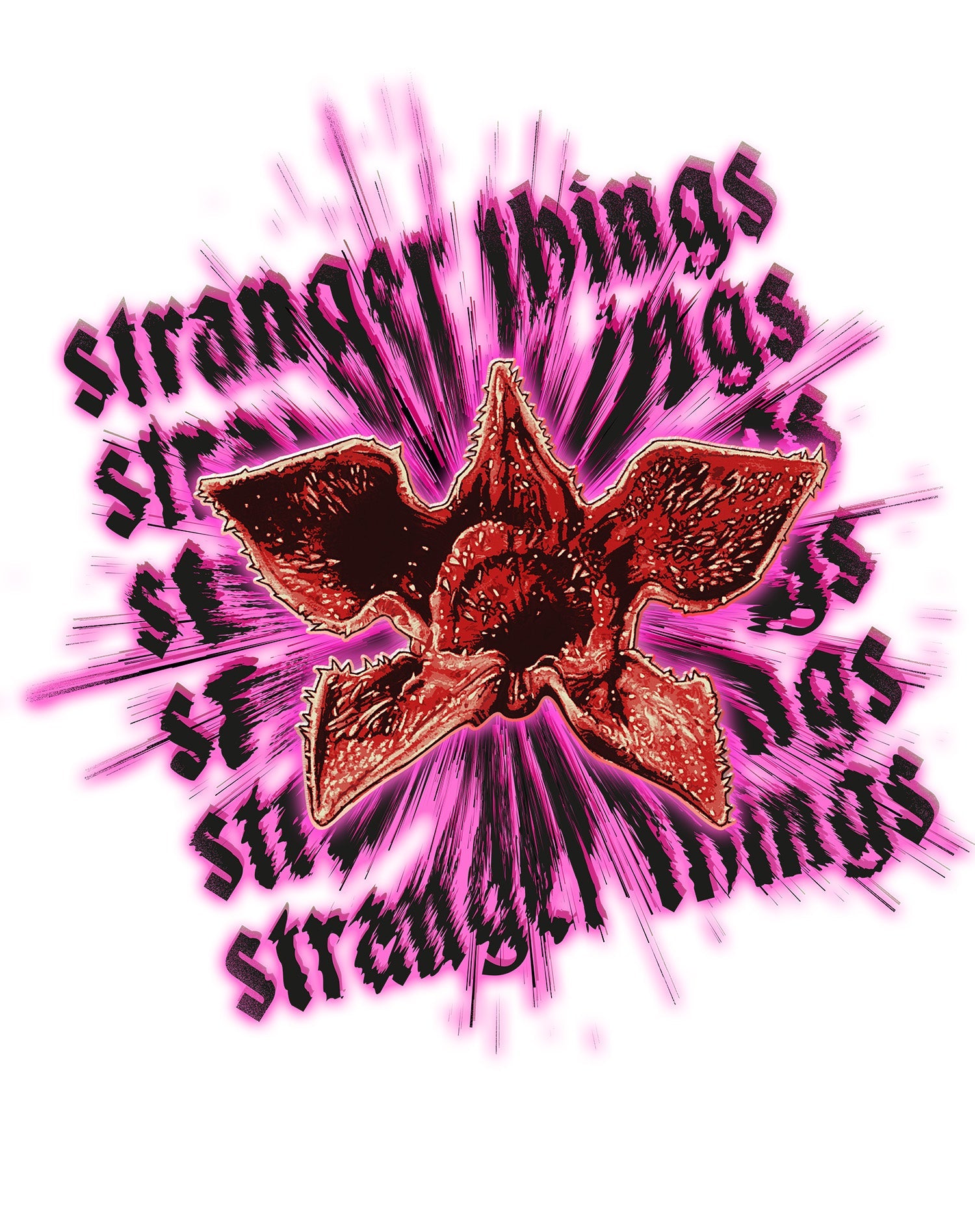 Stranger Things Demogorgon Splash Head Men's T-Shirt