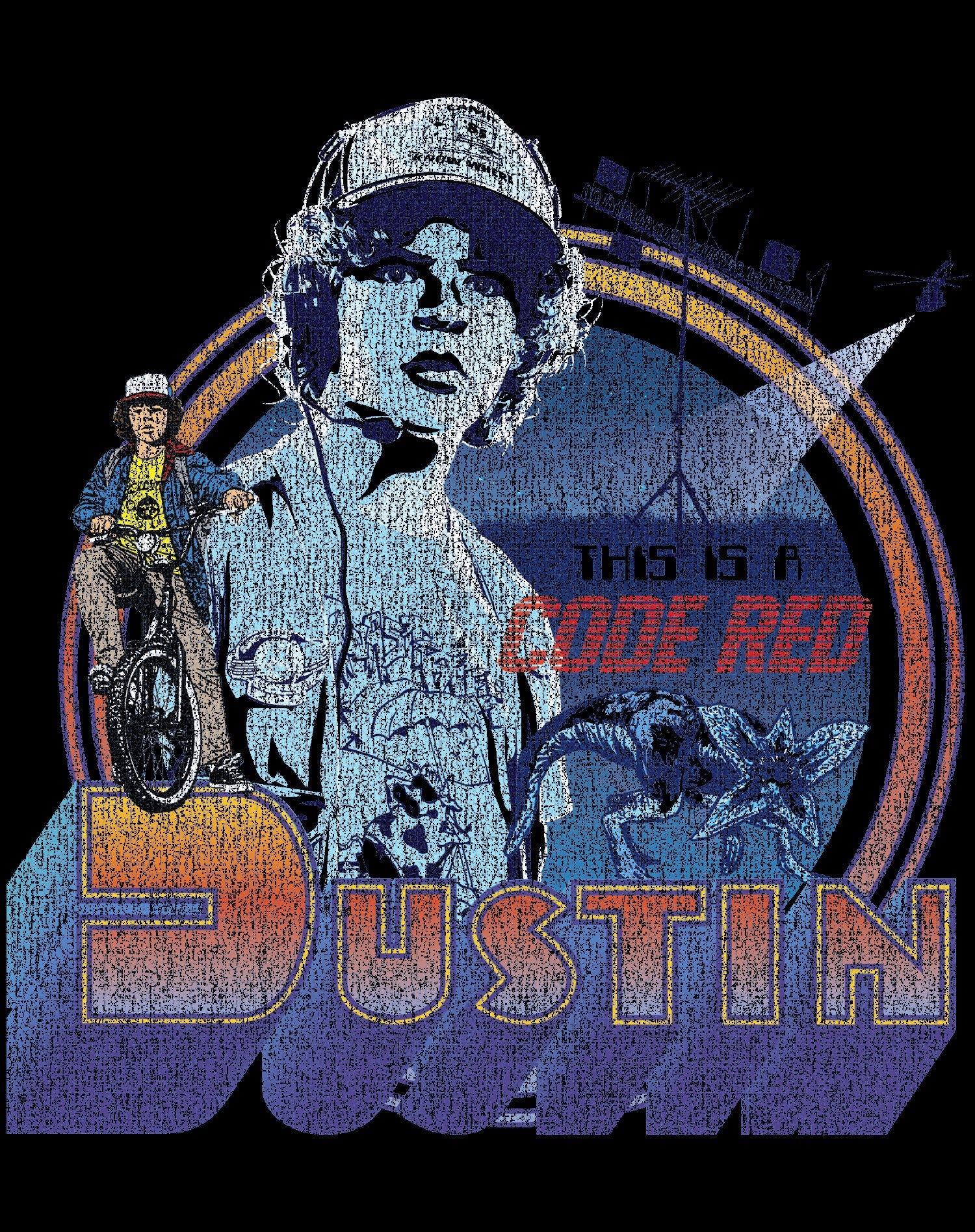 Stranger Things Dustin Code Red Official Sweatshirt