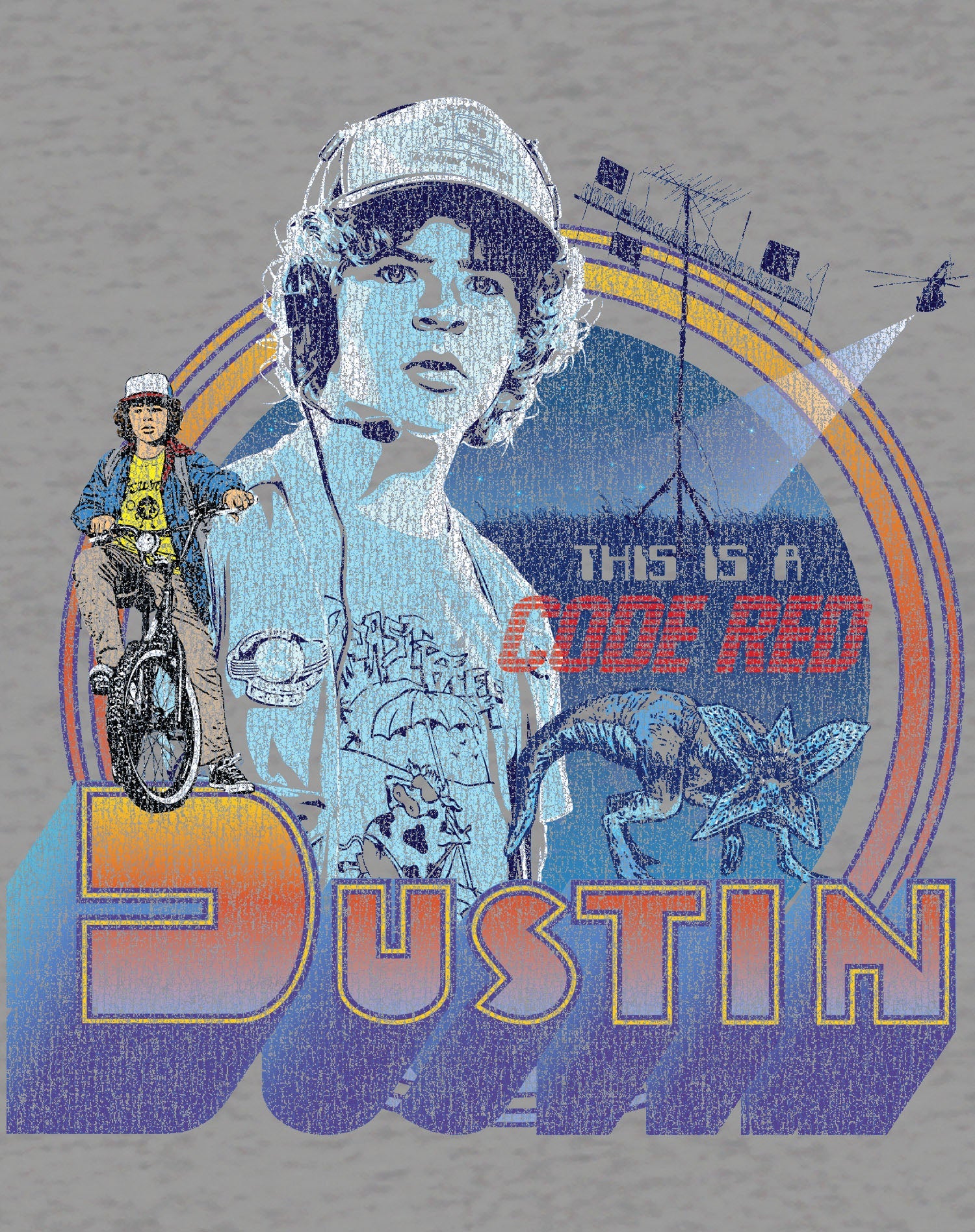 Stranger Things Dustin Code Red Official Sweatshirt