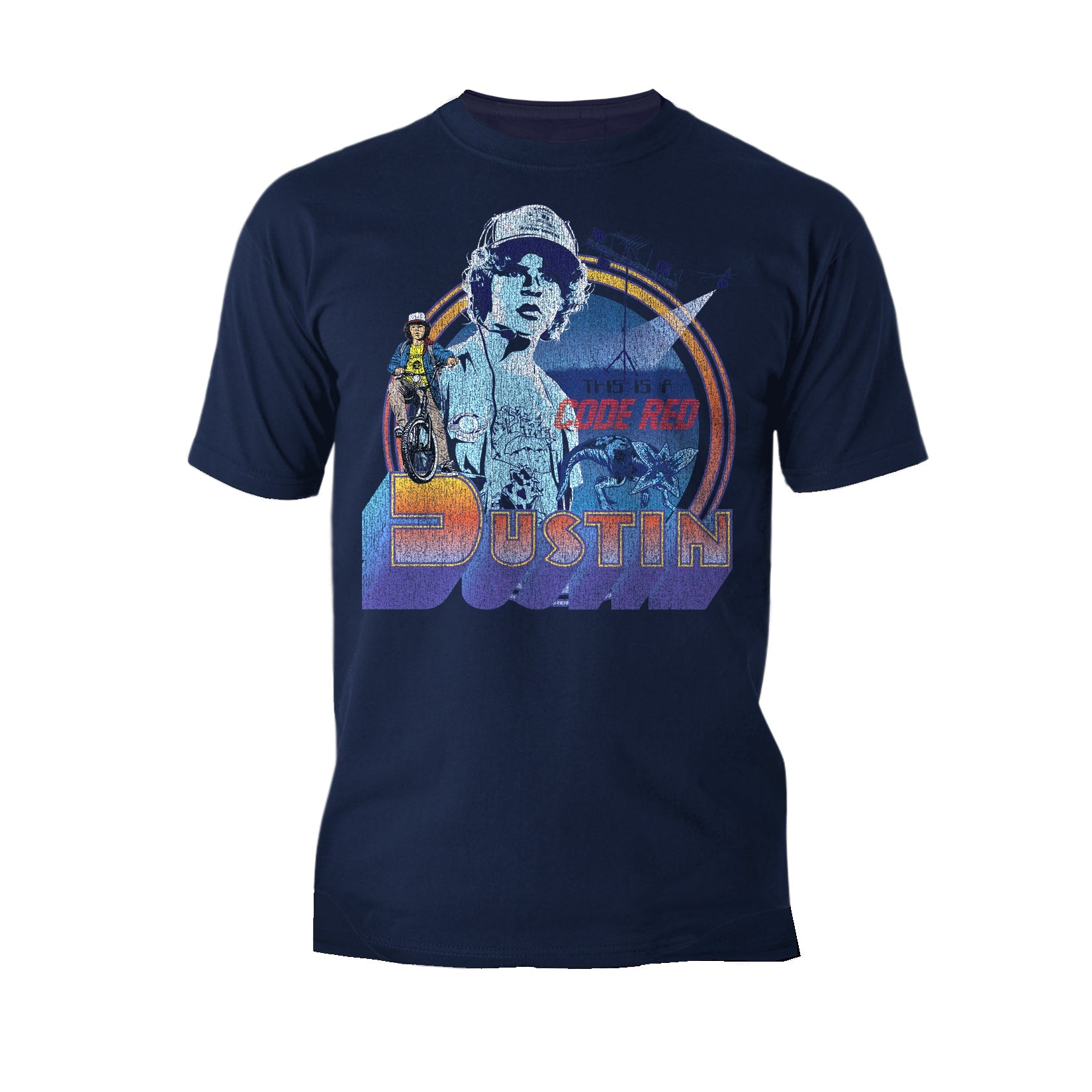 Stranger Things Dustin Code Red Original Men's T-Shirt