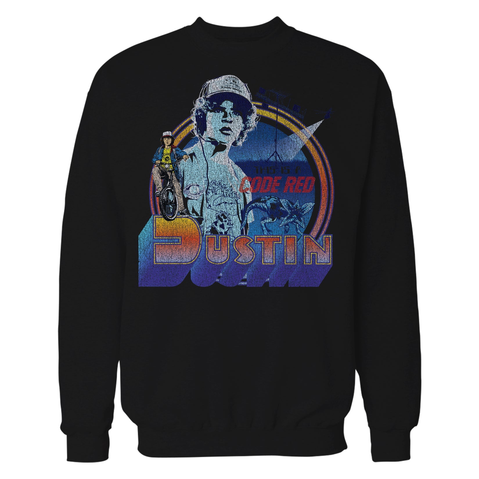 Stranger Things Dustin Code Red Official Sweatshirt
