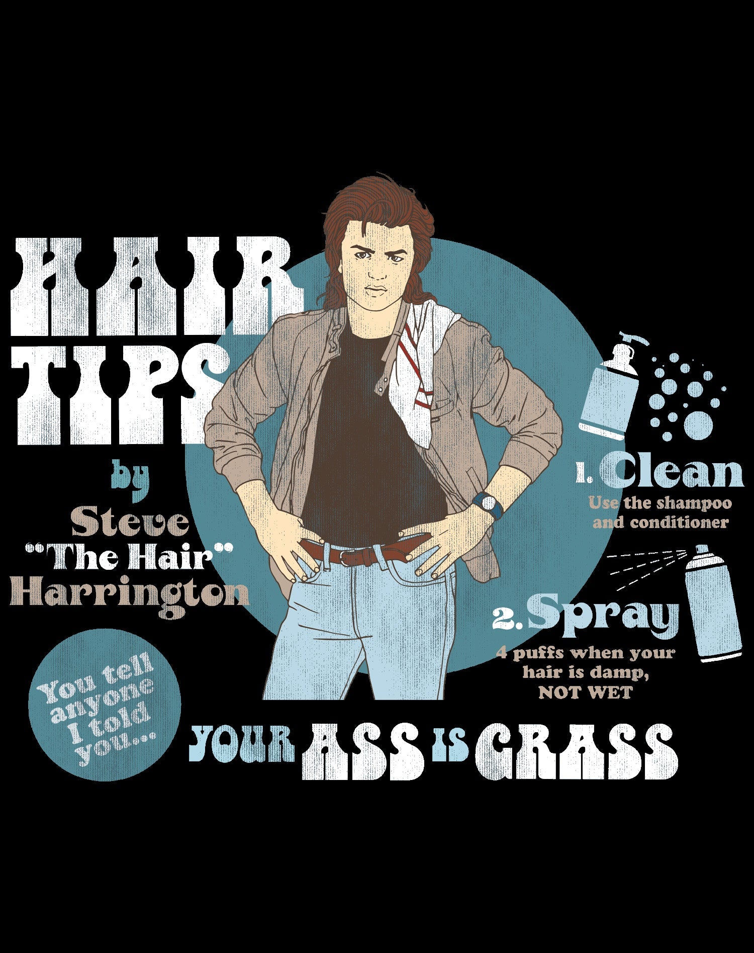 Stranger Things Hair Tips Official Sweatshirt