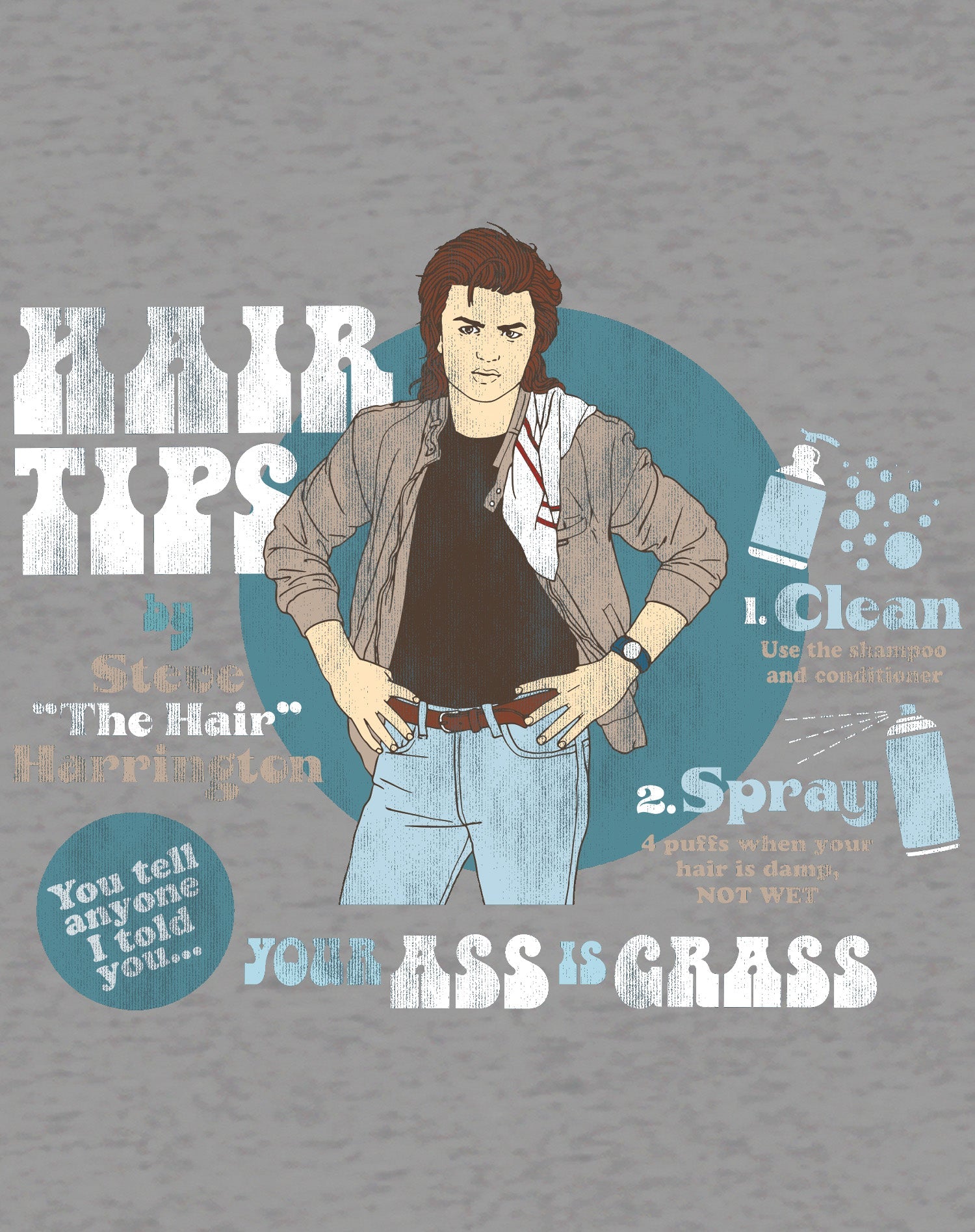 Stranger Things Hair Tips Official Sweatshirt