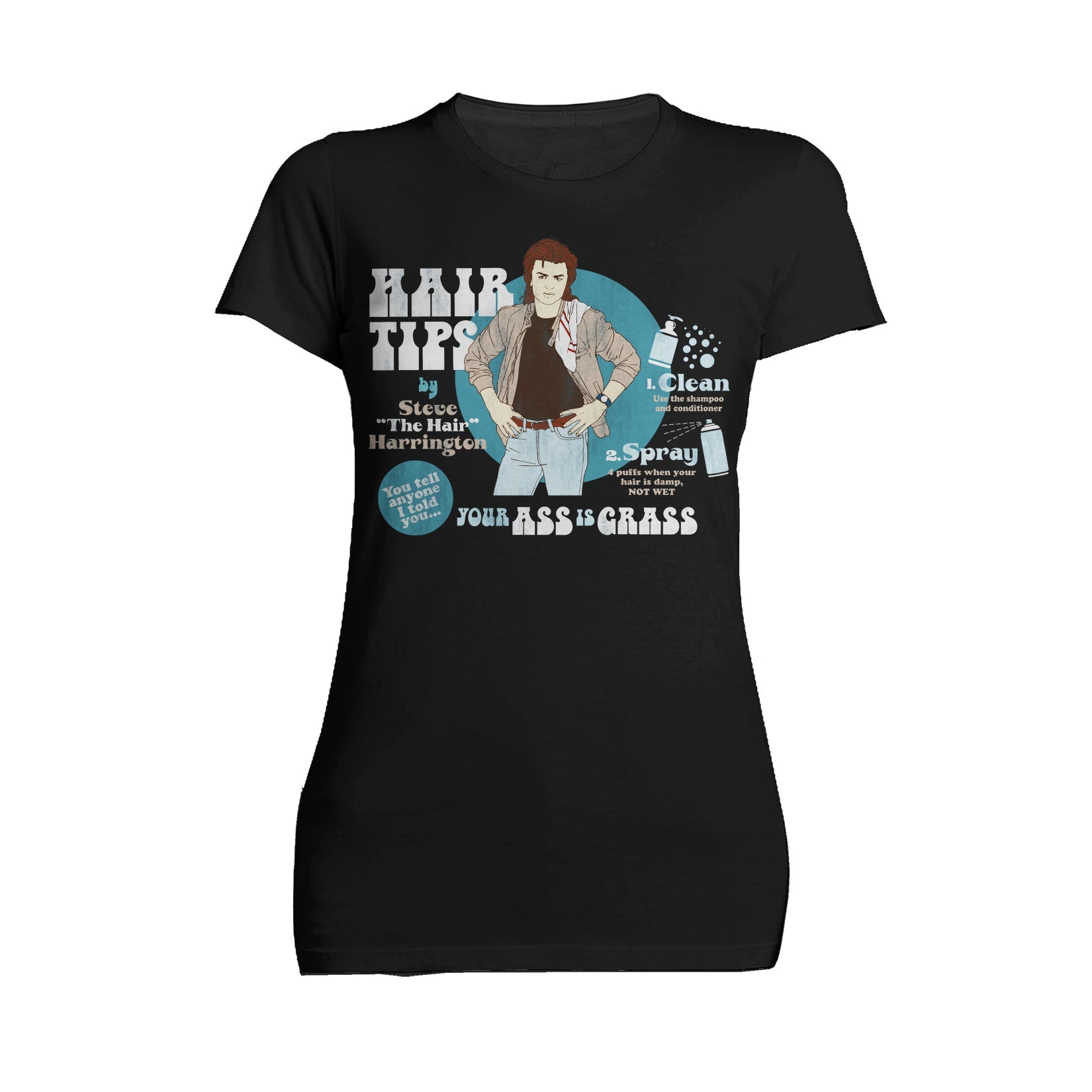 Stranger Things Hair Tips Official Women's T-Shirt