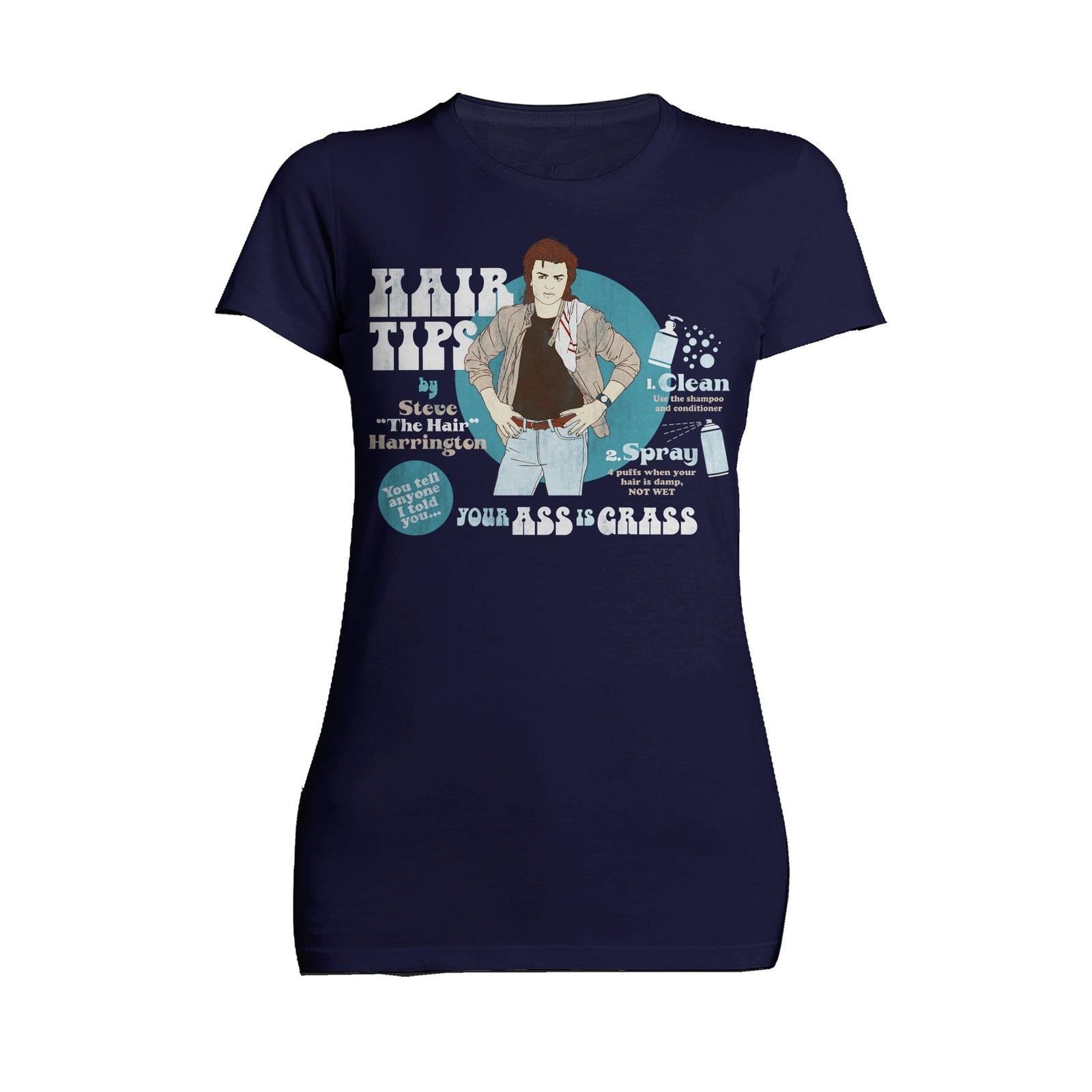 Stranger Things Hair Tips Official Women's T-Shirt