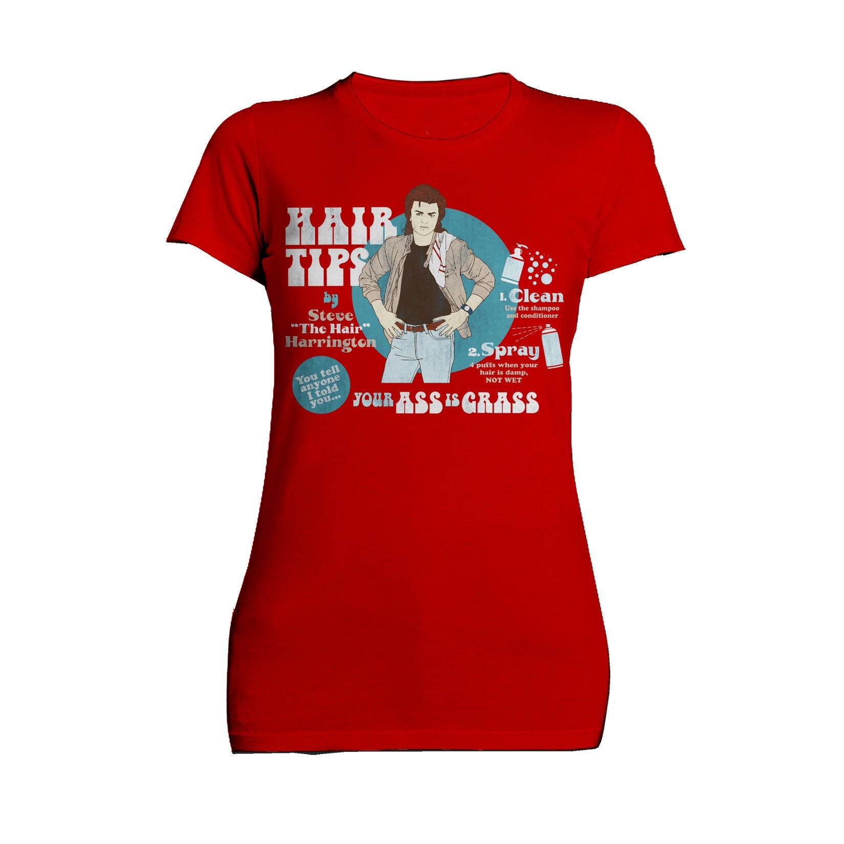 Stranger Things Hair Tips Official Women's T-Shirt
