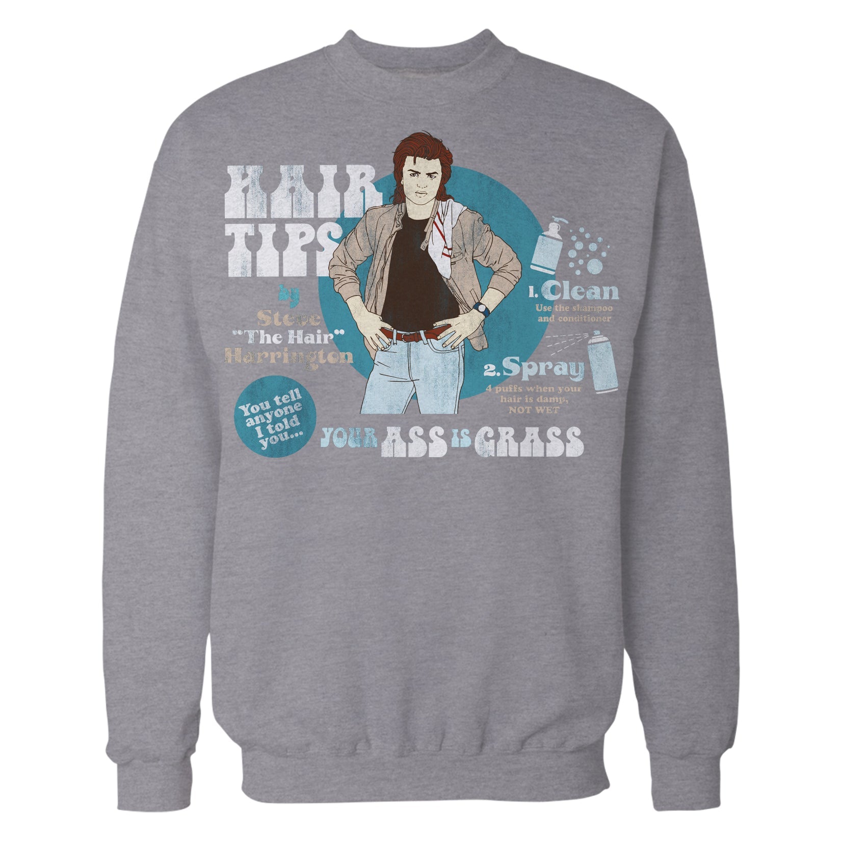 Stranger Things Hair Tips Official Sweatshirt
