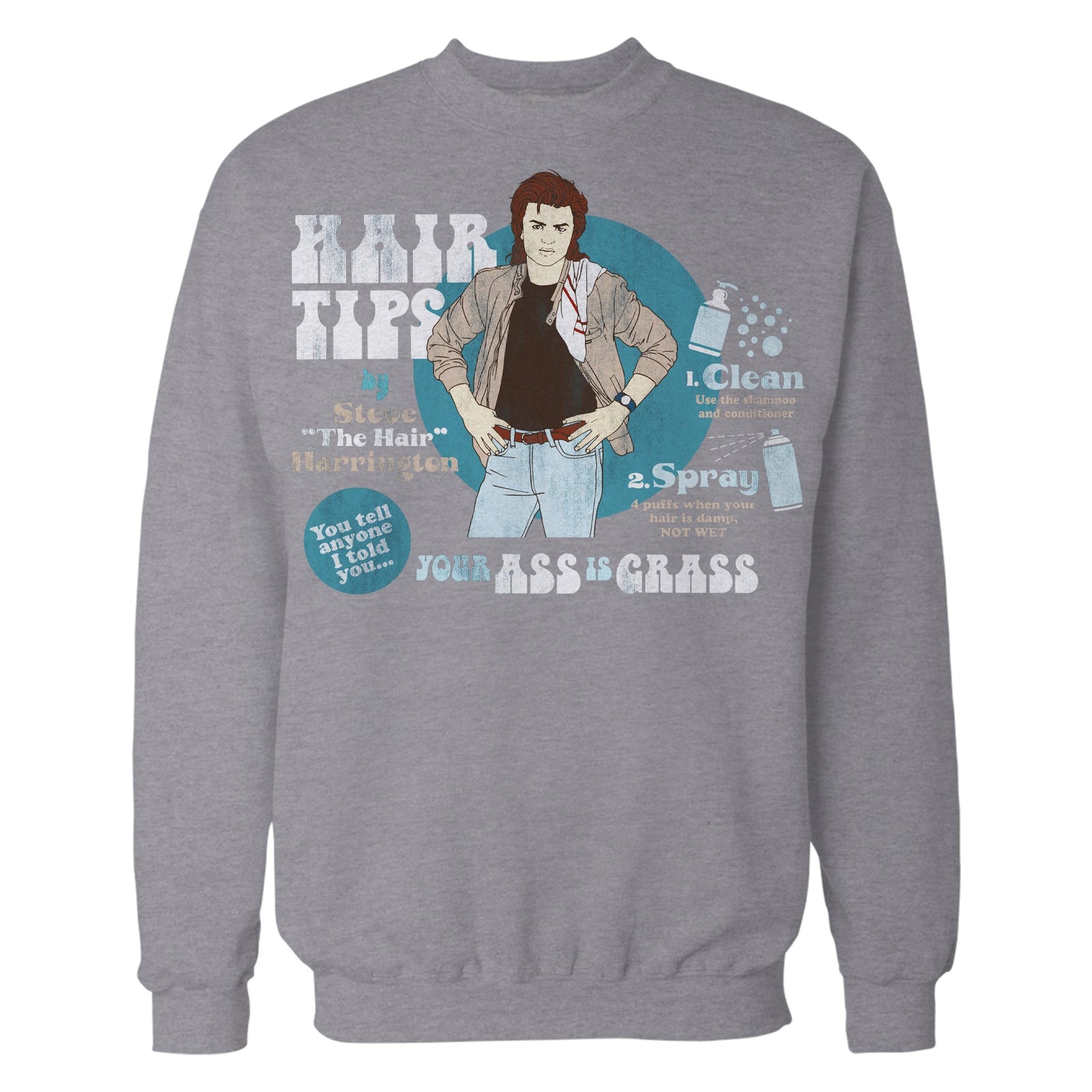 Stranger Things Hair Tips Official Sweatshirt