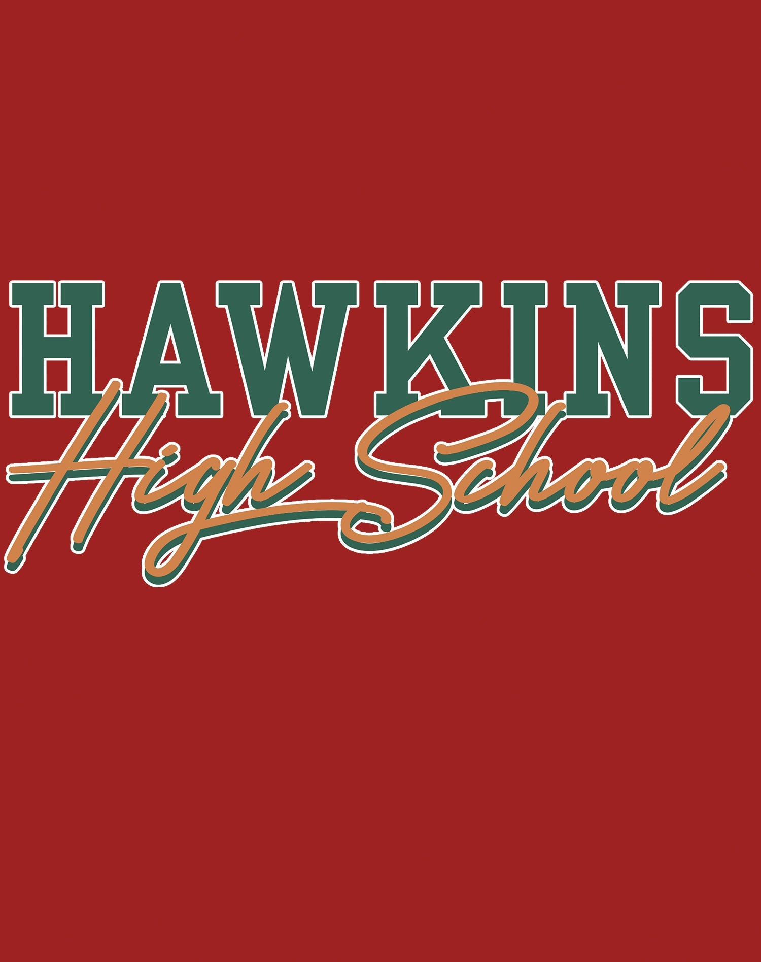 Stranger Things Hawkins High Logo Classic Official Women's T-Shirt