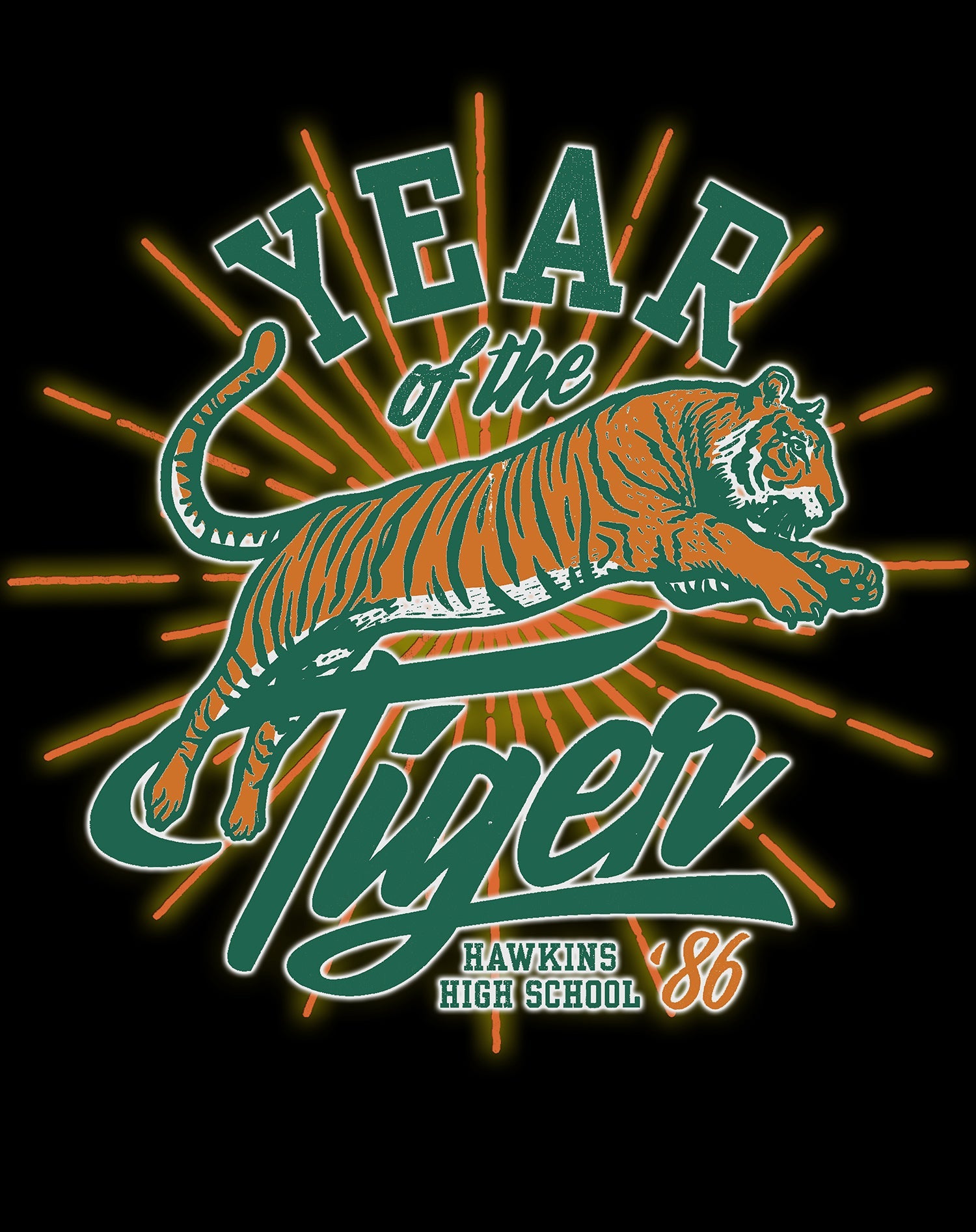 Stranger Things Hawkins High Tigers 1986 Sweatshirt