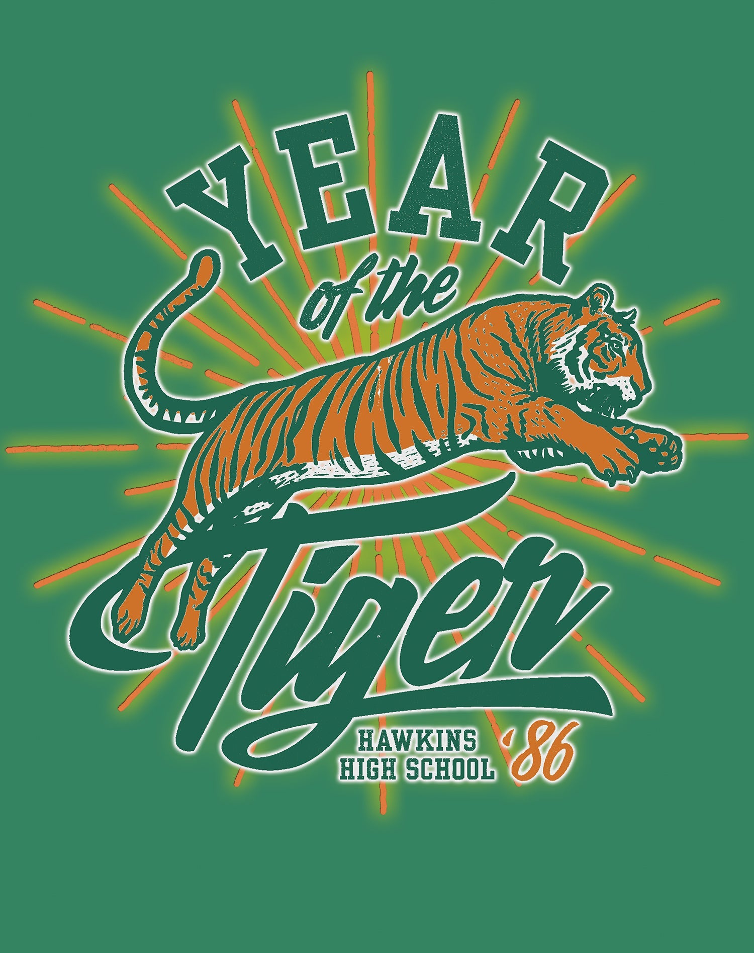 Stranger Things Hawkins High Tigers 1986 Men's T-Shirt