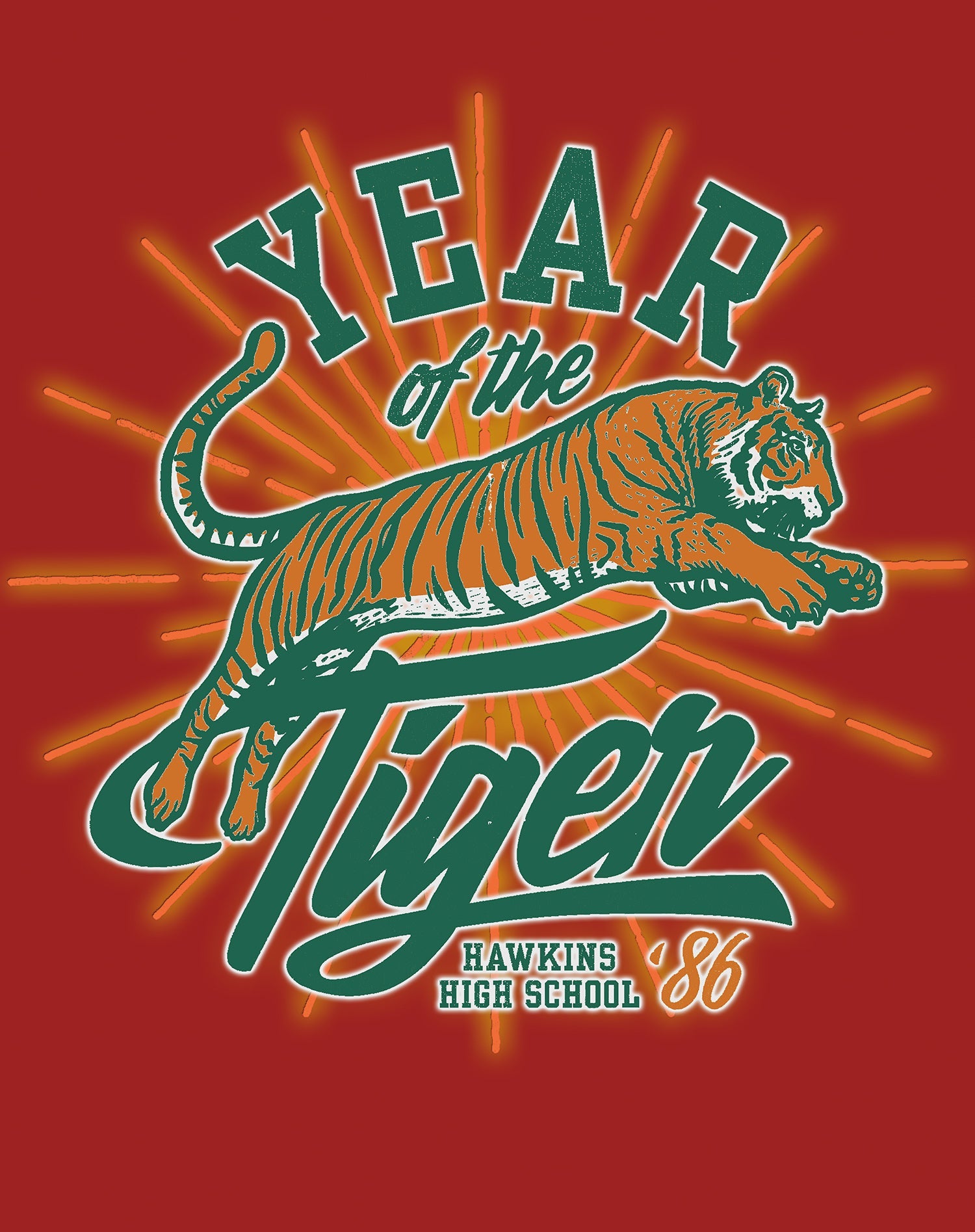 Stranger Things Hawkins High Tigers 1986 Sweatshirt