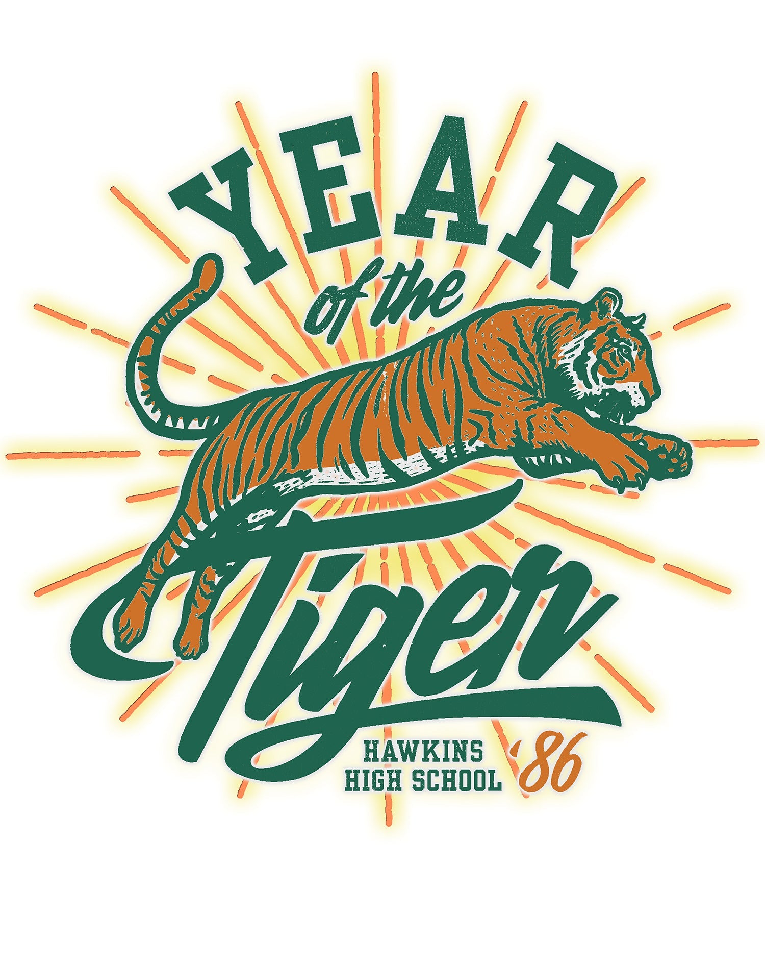 Stranger Things Hawkins High Tigers 1986 Men's T-Shirt