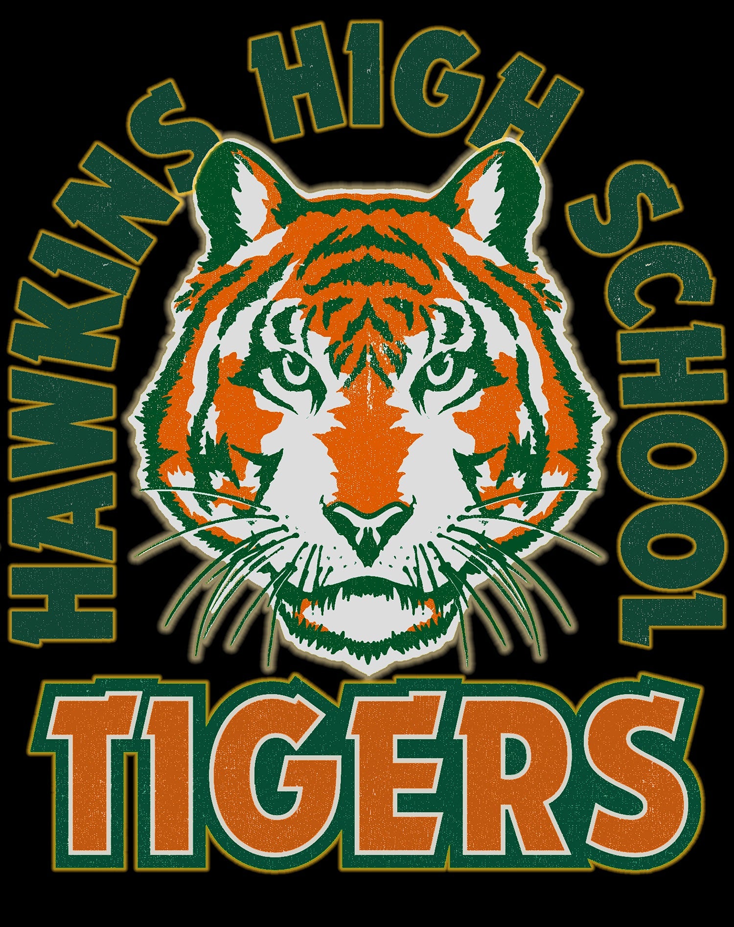 Stranger Things Hawkins High Tigers Stare Sweatshirt