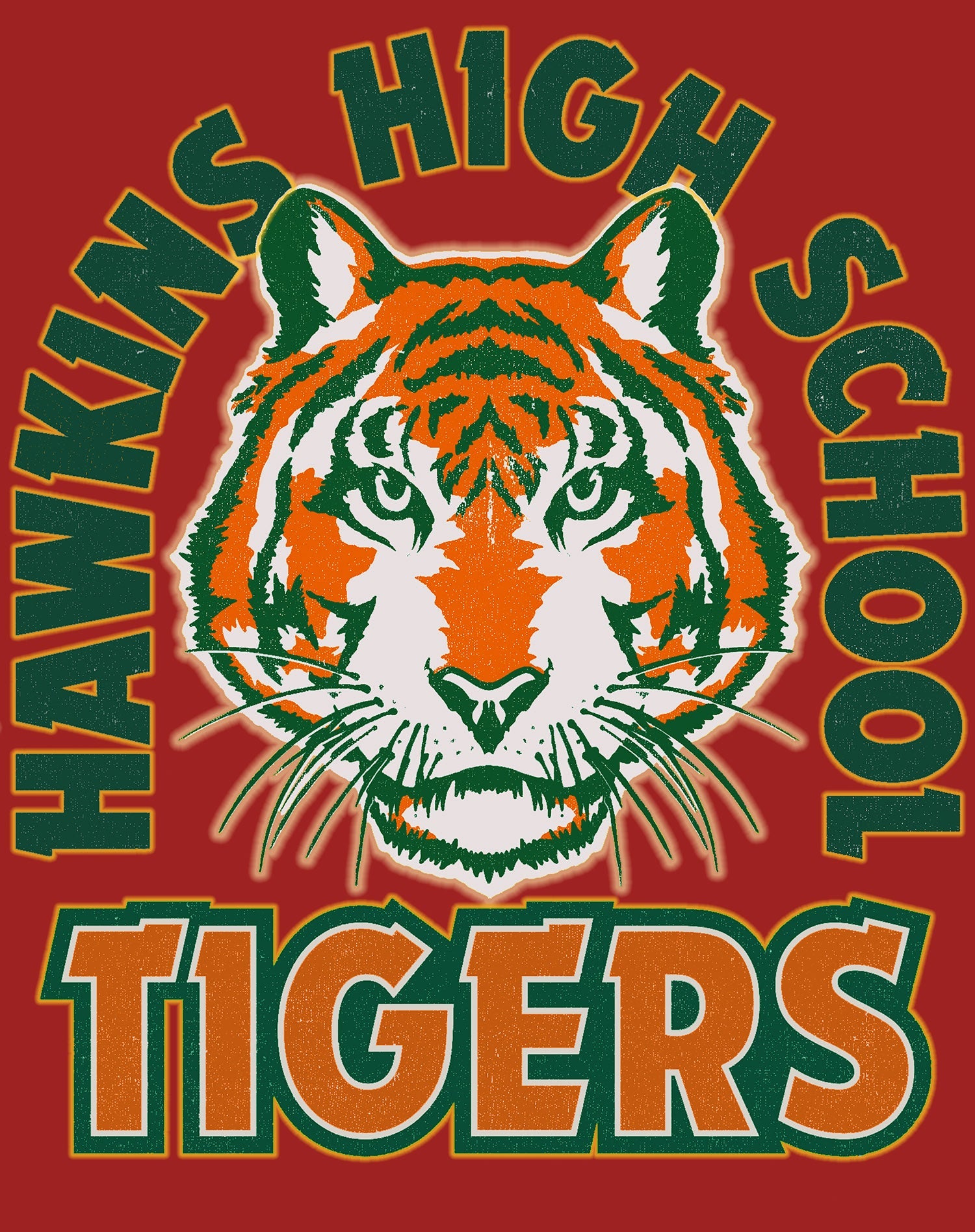 Stranger Things Hawkins High Tigers Stare Sweatshirt