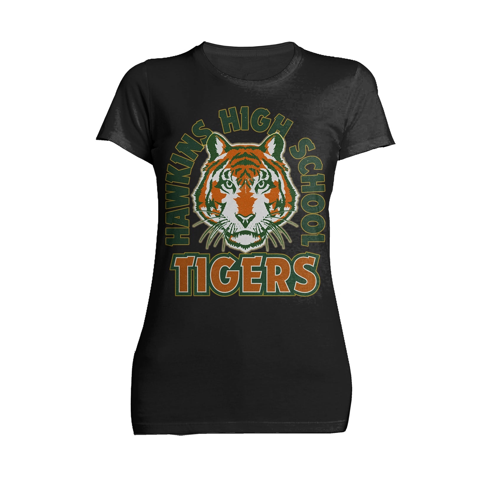 Stranger Things Hawkins High Tigers Stare Official Women's T-Shirt