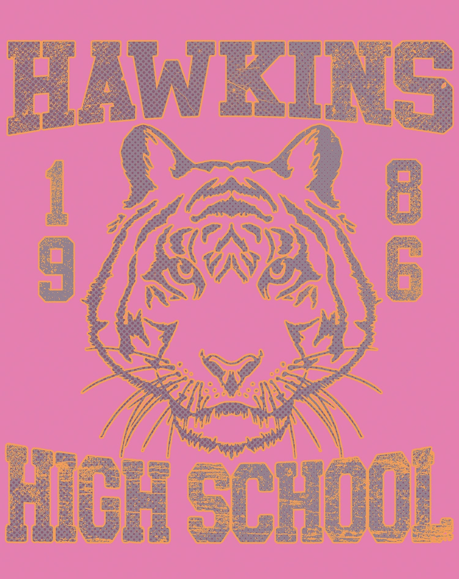 Stranger Things Hawkins High Tigers Varsity Retro Men's T-Shirt