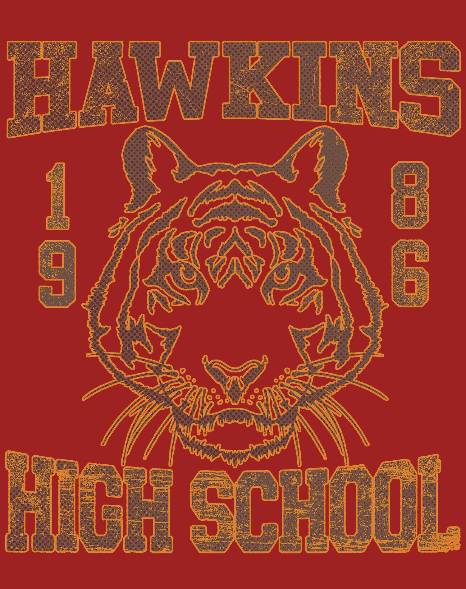 Stranger Things Hawkins High Tigers Varsity Retro Sweatshirt