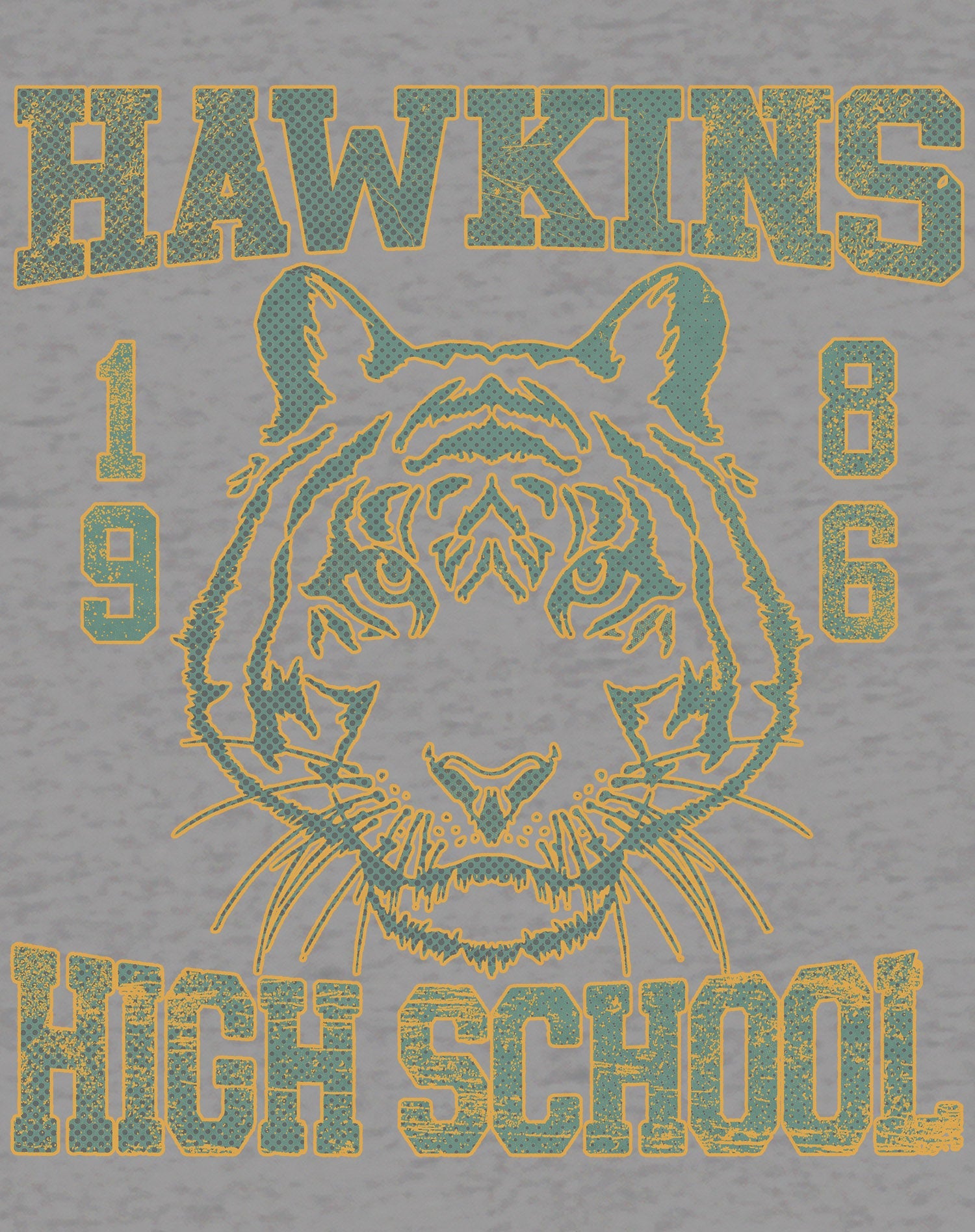 Stranger Things Hawkins High Tigers Varsity Retro Official Women's T-Shirt