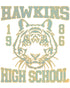 Stranger Things Hawkins High Tigers Varsity Retro Men's T-Shirt