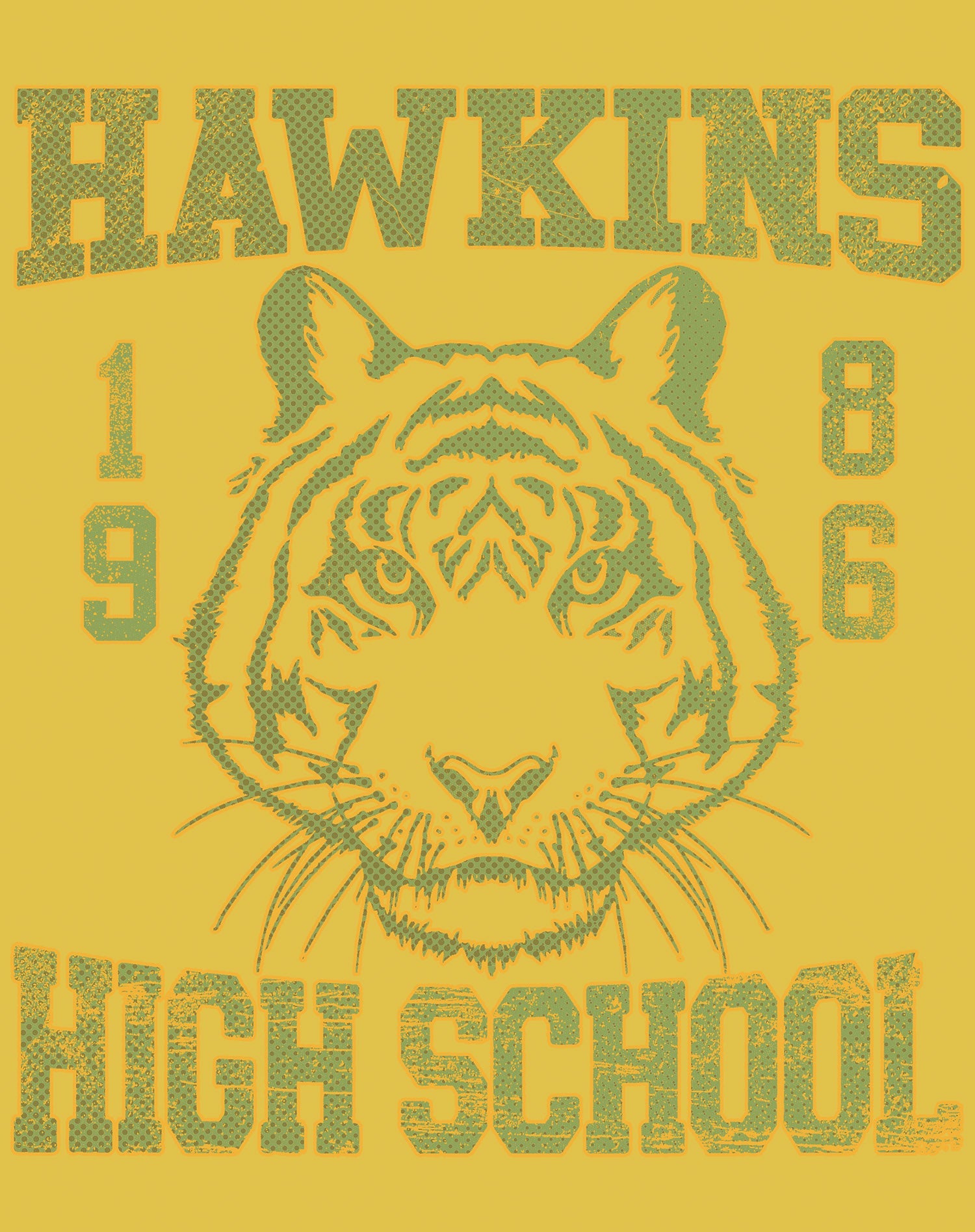 Stranger Things Hawkins High Tigers Varsity Retro Men's T-Shirt