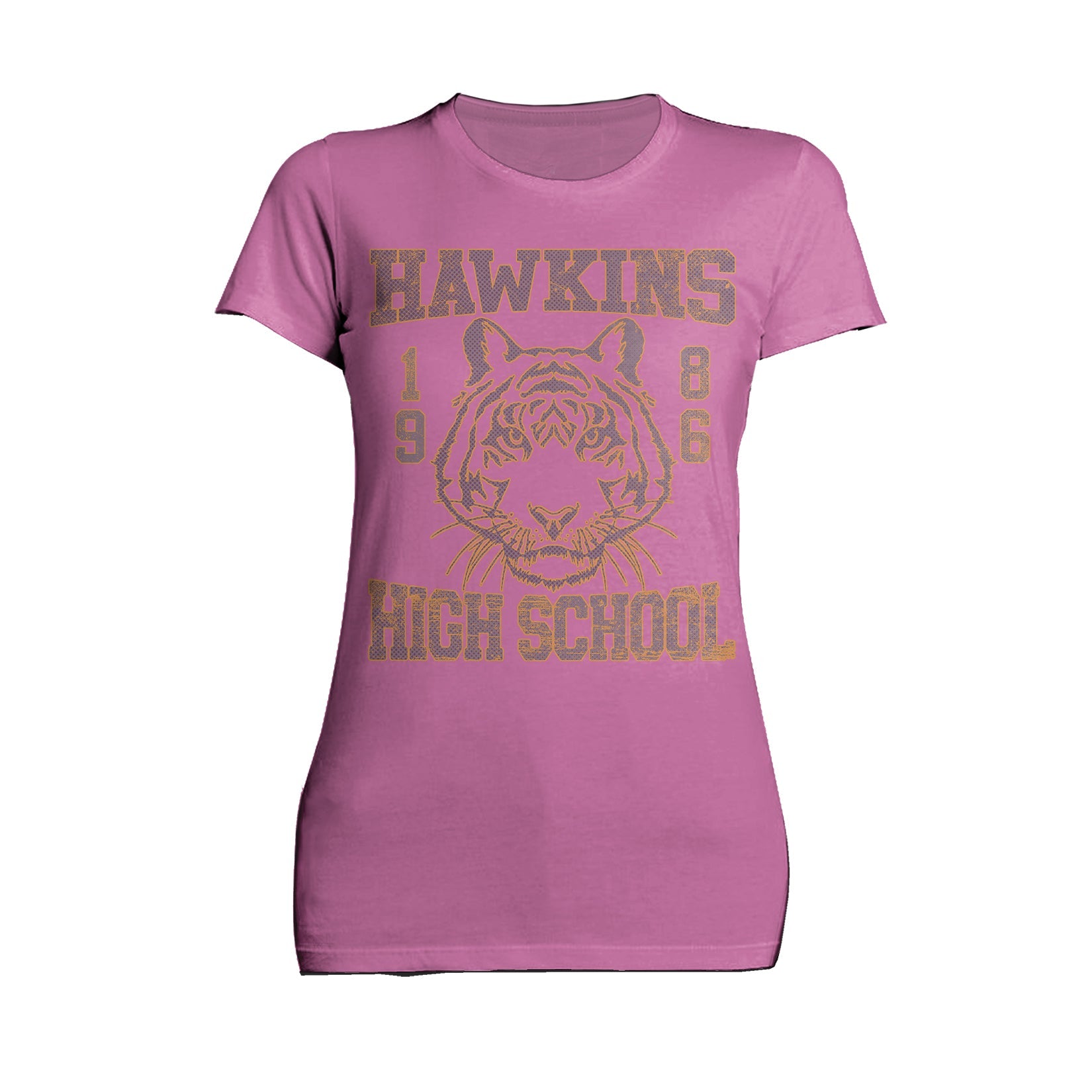 Stranger Things Hawkins High Tigers Varsity Retro Official Women's T-Shirt