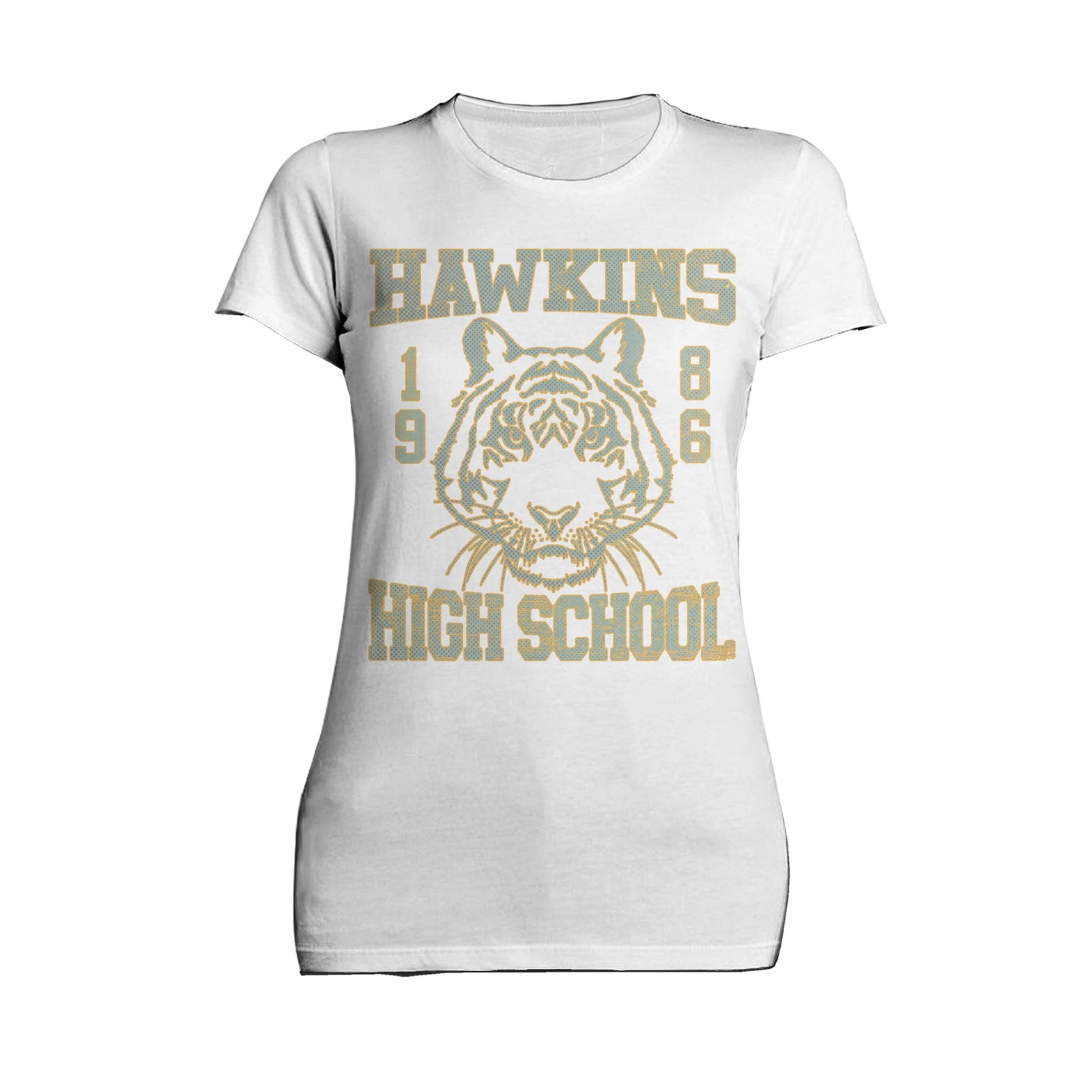Stranger Things Hawkins High Tigers Varsity Retro Official Women's T-Shirt