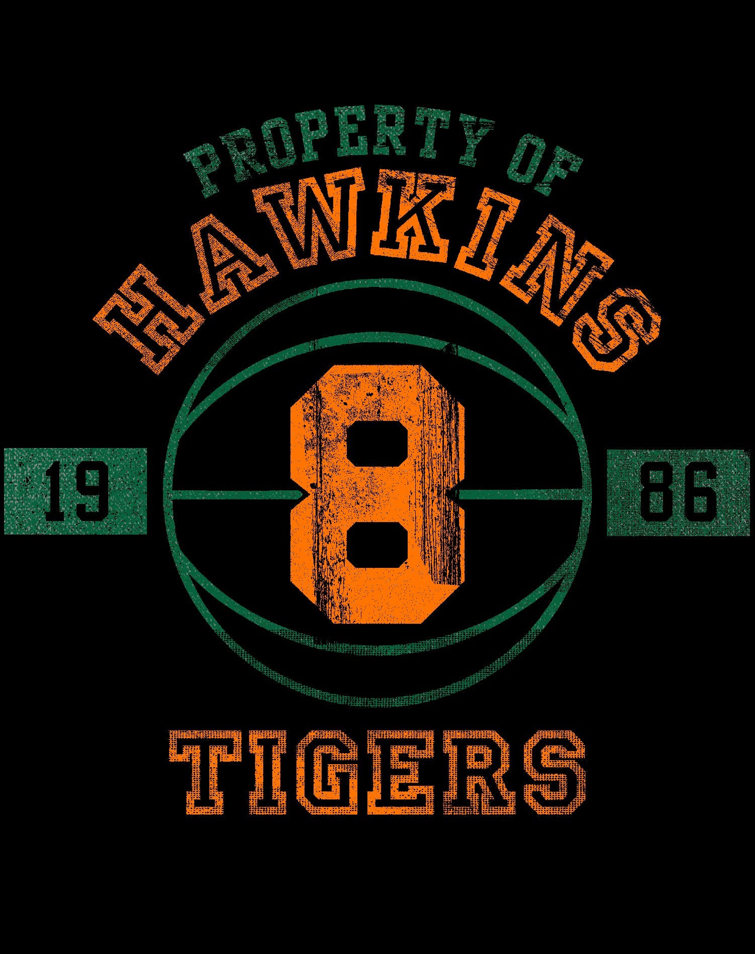 Stranger Things Hawkins Tigers Varsity Basketball Sweatshirt