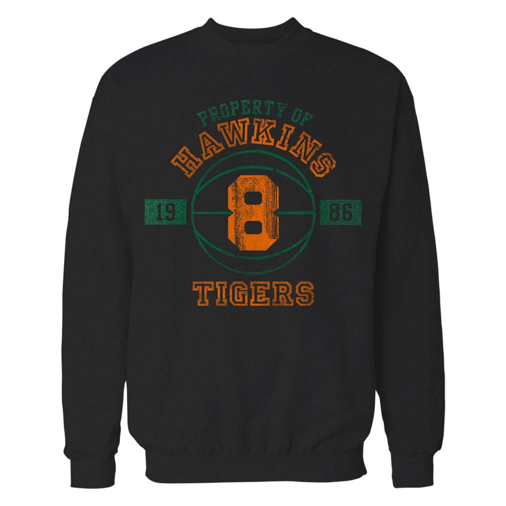 Stranger Things Hawkins Tigers Varsity Basketball Sweatshirt