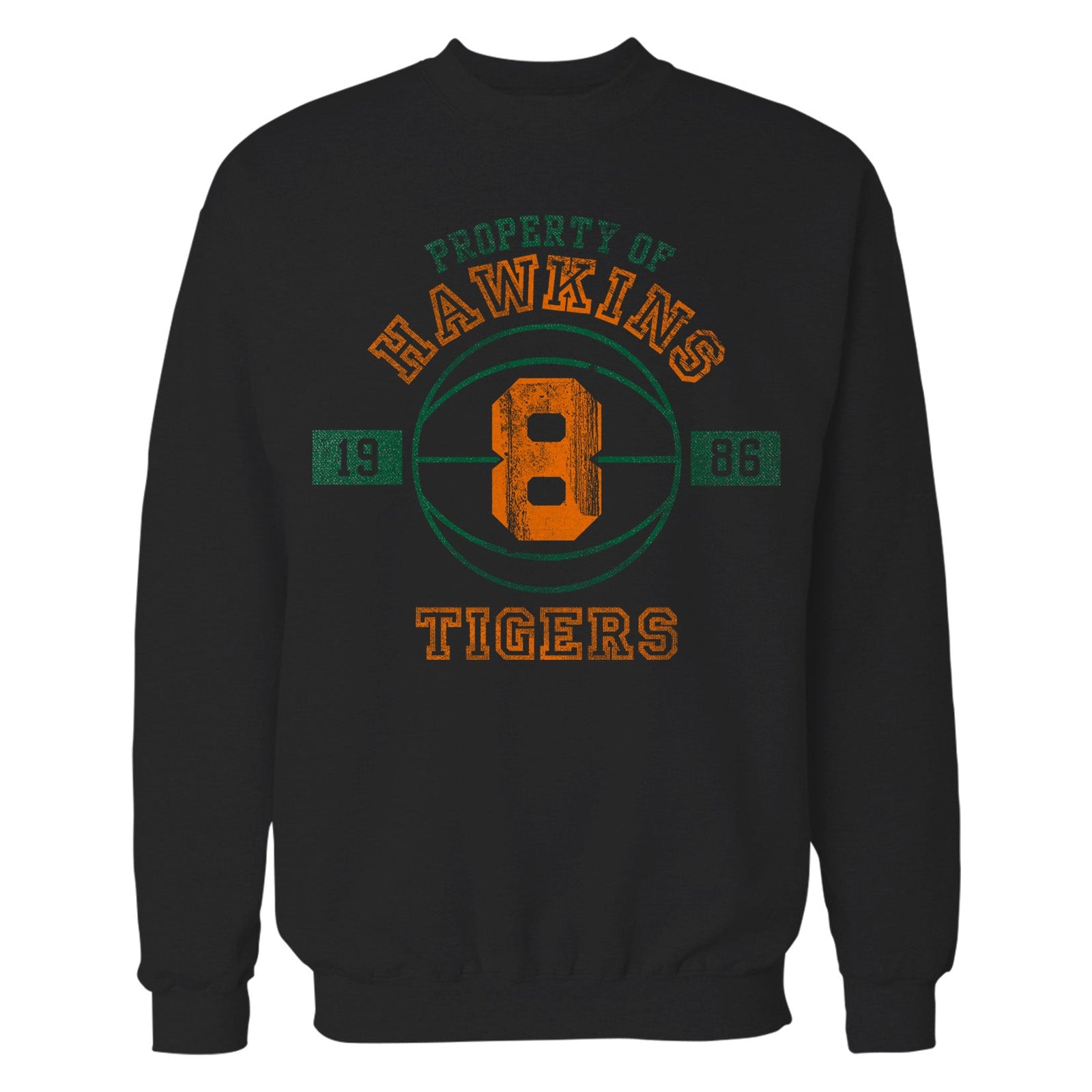 Stranger Things Hawkins Tigers Varsity Basketball Sweatshirt
