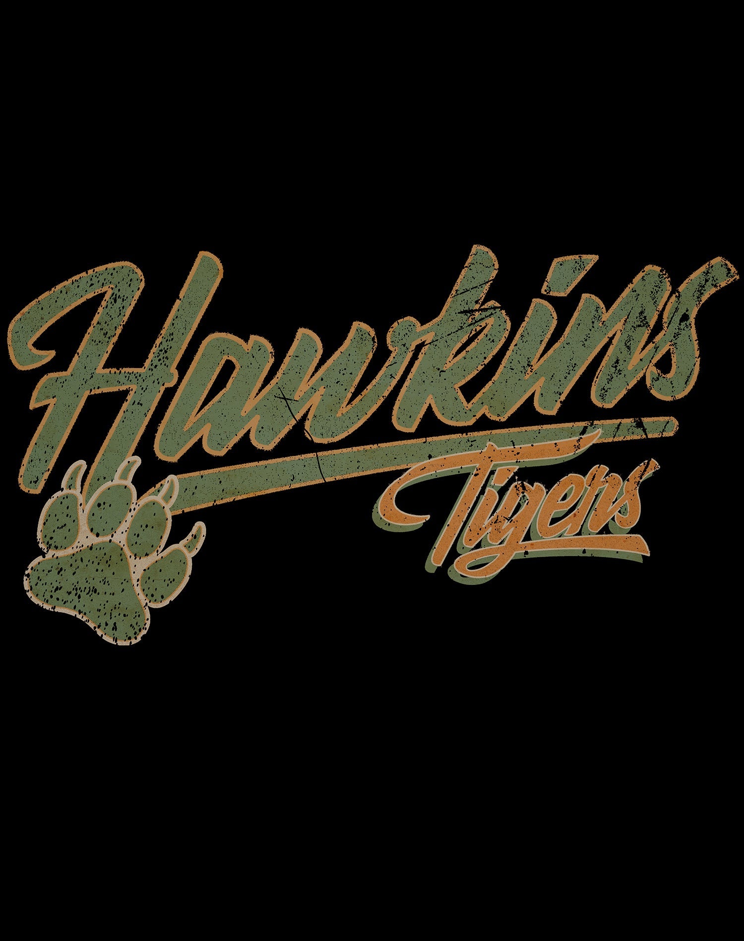 Stranger Things Hawkins Tigers Varsity Vintage Official Women's T-Shirt