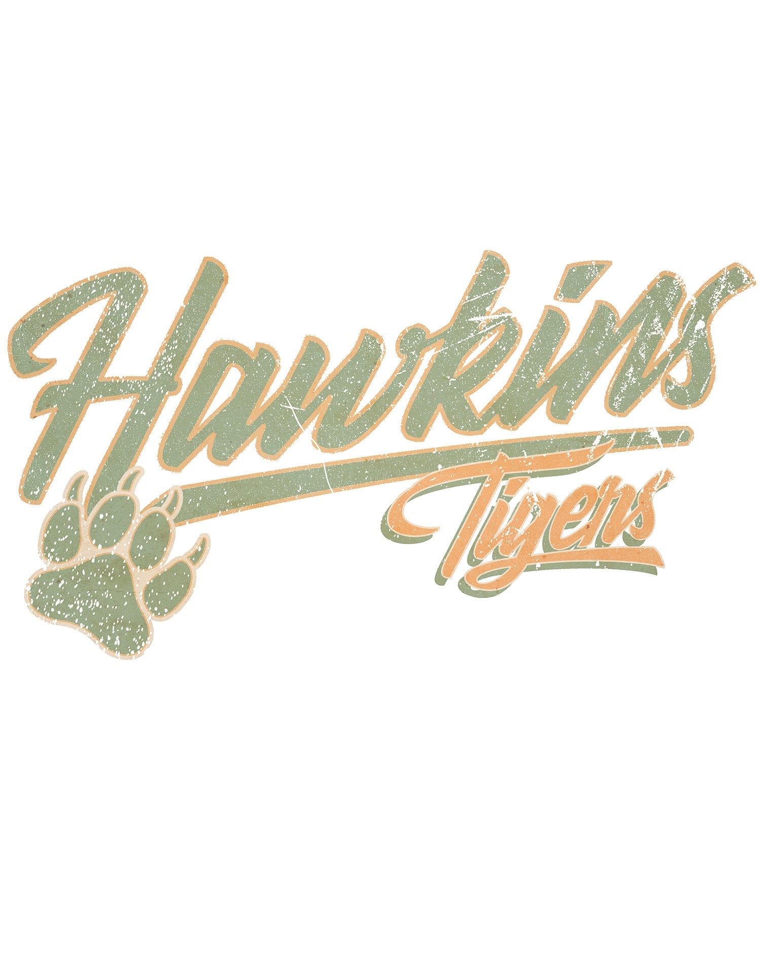 Stranger Things Hawkins Tigers Varsity Vintage Official Women's T-Shirt