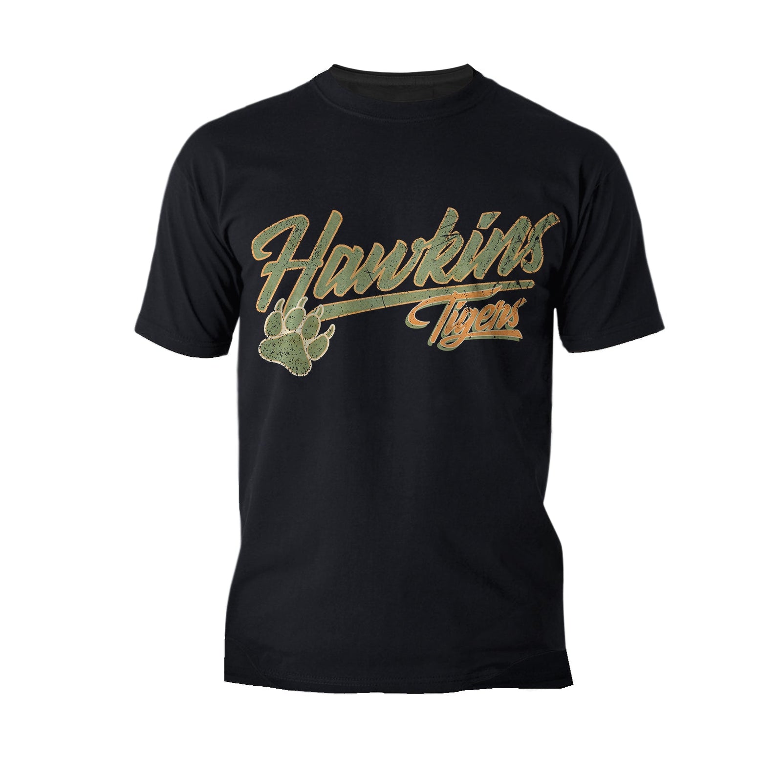 Stranger Things Hawkins Tigers Varsity Vintage Men's T-Shirt