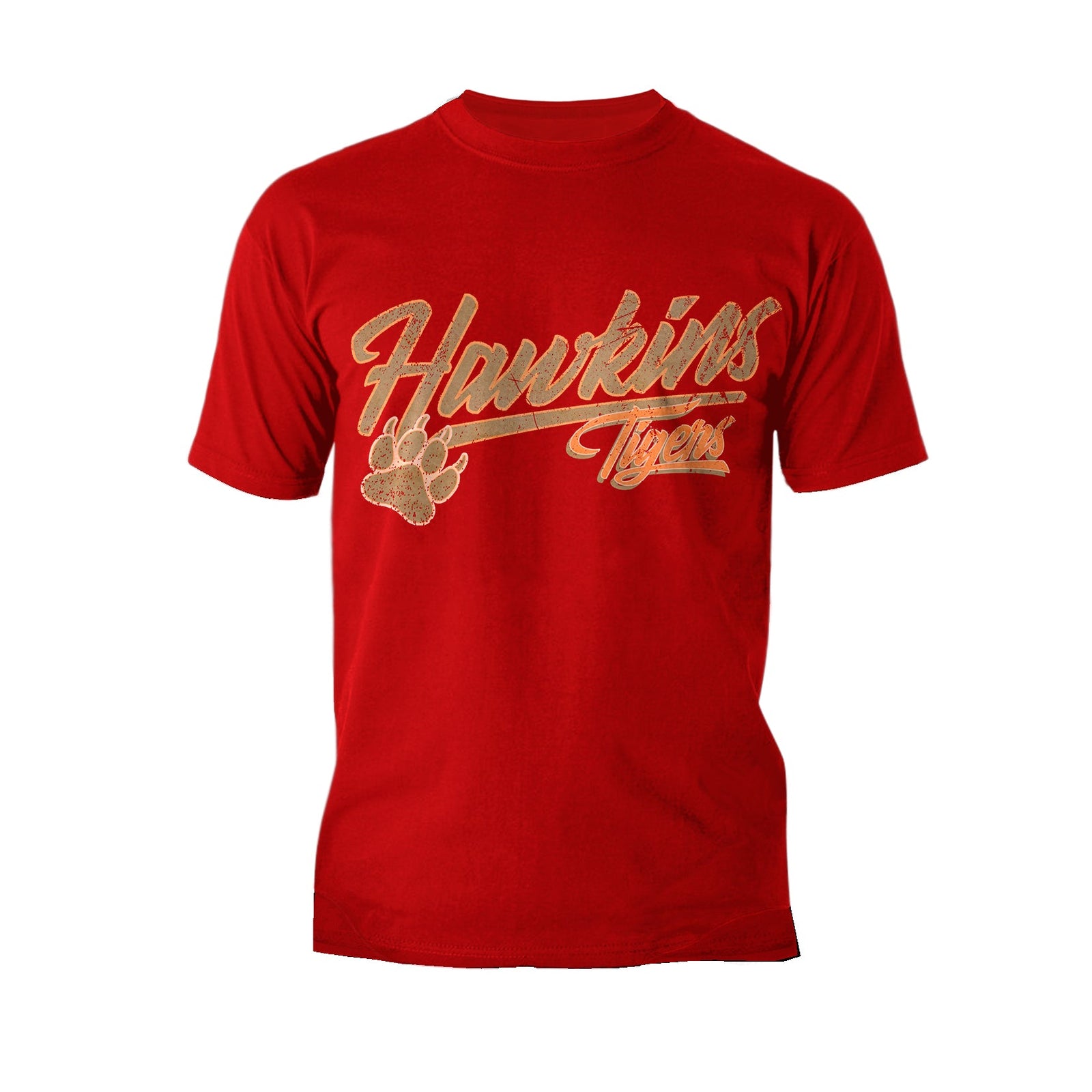 Stranger Things Hawkins Tigers Varsity Vintage Men's T-Shirt