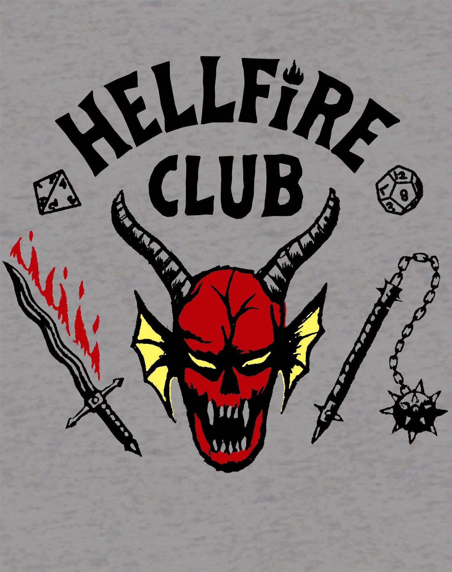 Stranger Things Logo Hellfire Club Classic Sweatshirt ()