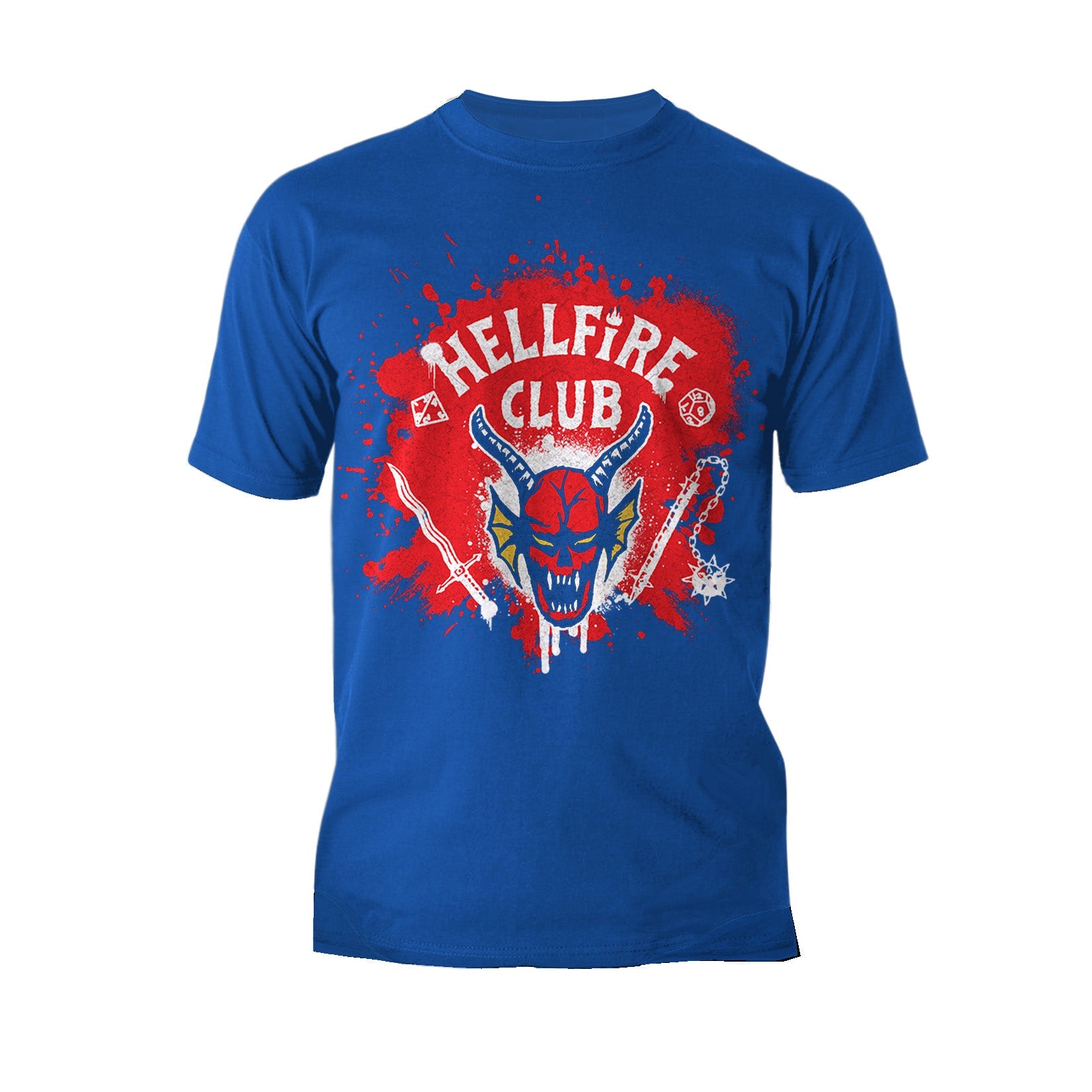 Stranger Things Logo Hellfire Club Graffiti Men's T-Shirt