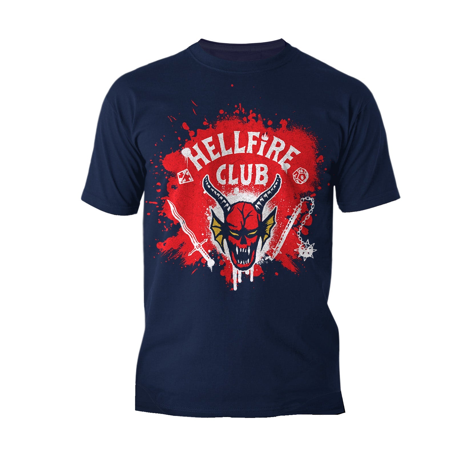 Stranger Things Logo Hellfire Club Graffiti Men's T-Shirt