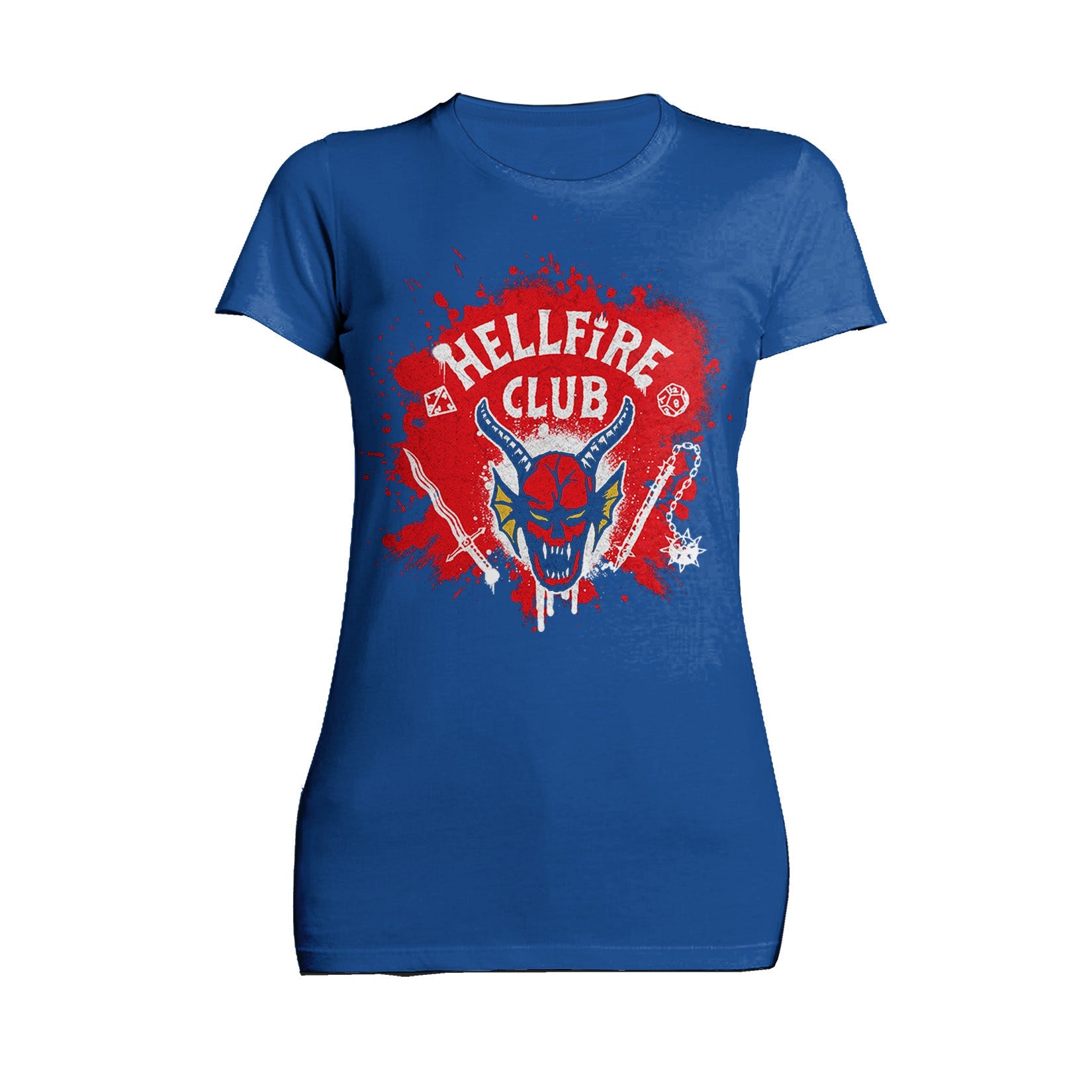 Stranger Things Logo Hellfire Club Graffiti Women's T-Shirt