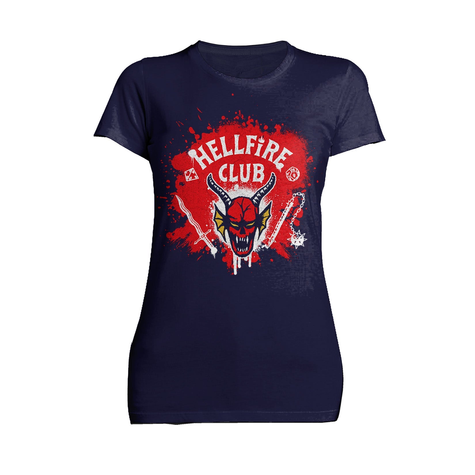 Stranger Things Logo Hellfire Club Graffiti Women's T-Shirt