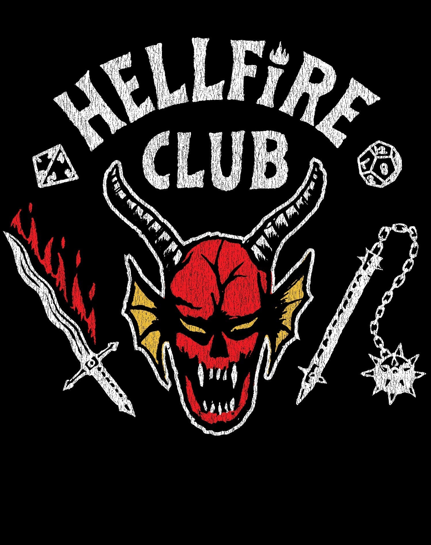 Stranger Things Logo Hellfire Club Metal Varsity Jacket