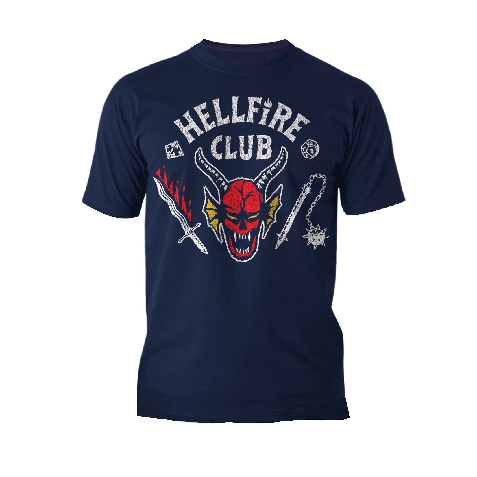 Stranger Things Logo Hellfire Club Metal Men's T-Shirt