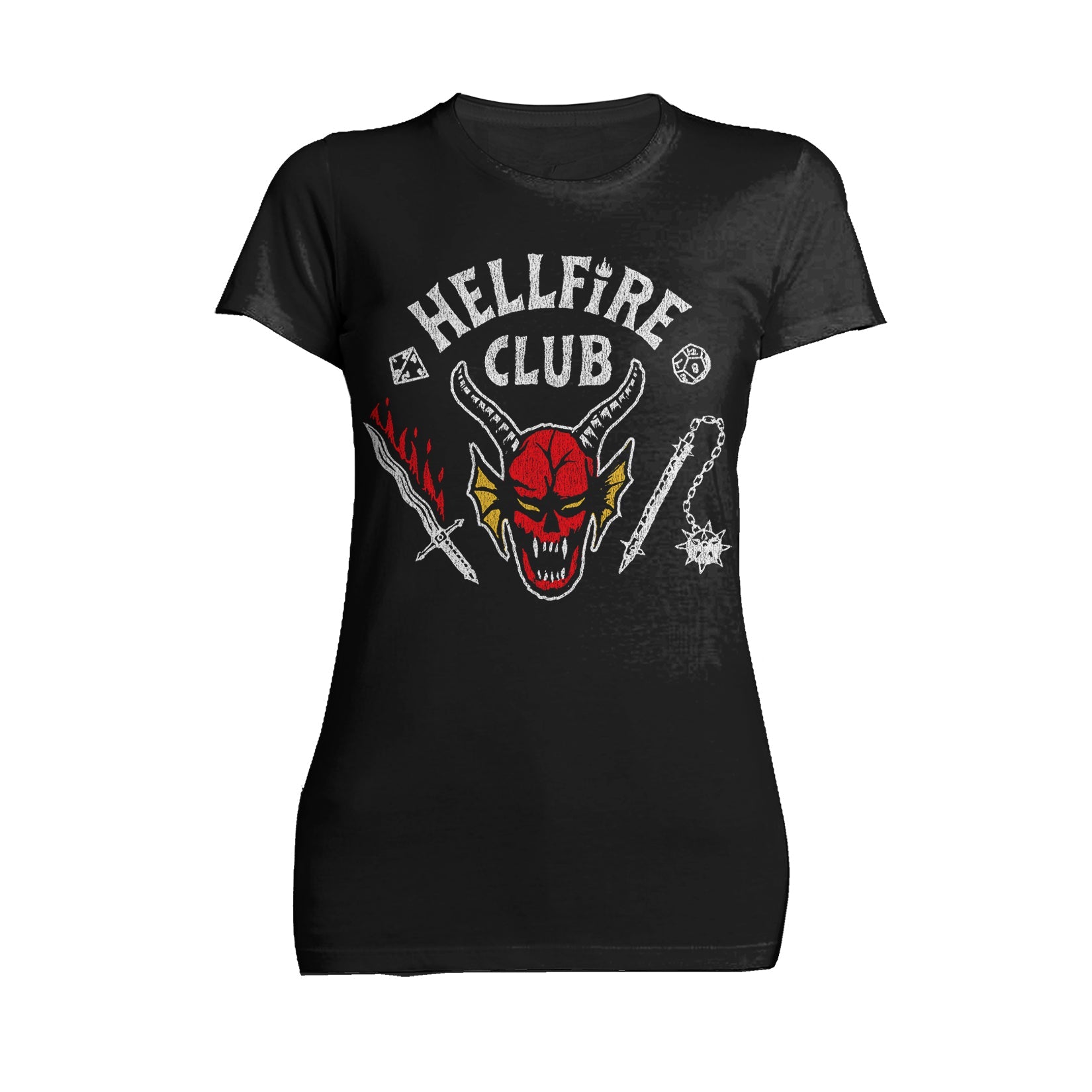 Stranger Things Logo Hellfire Club Metal Women's T-shirt