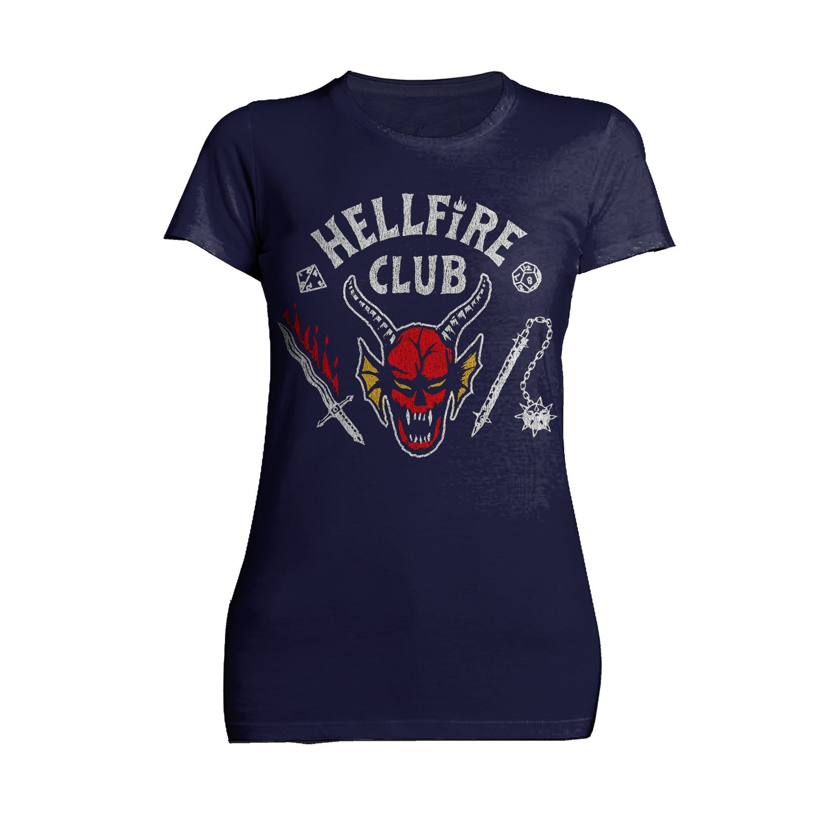 Stranger Things Logo Hellfire Club Metal Women's T-shirt