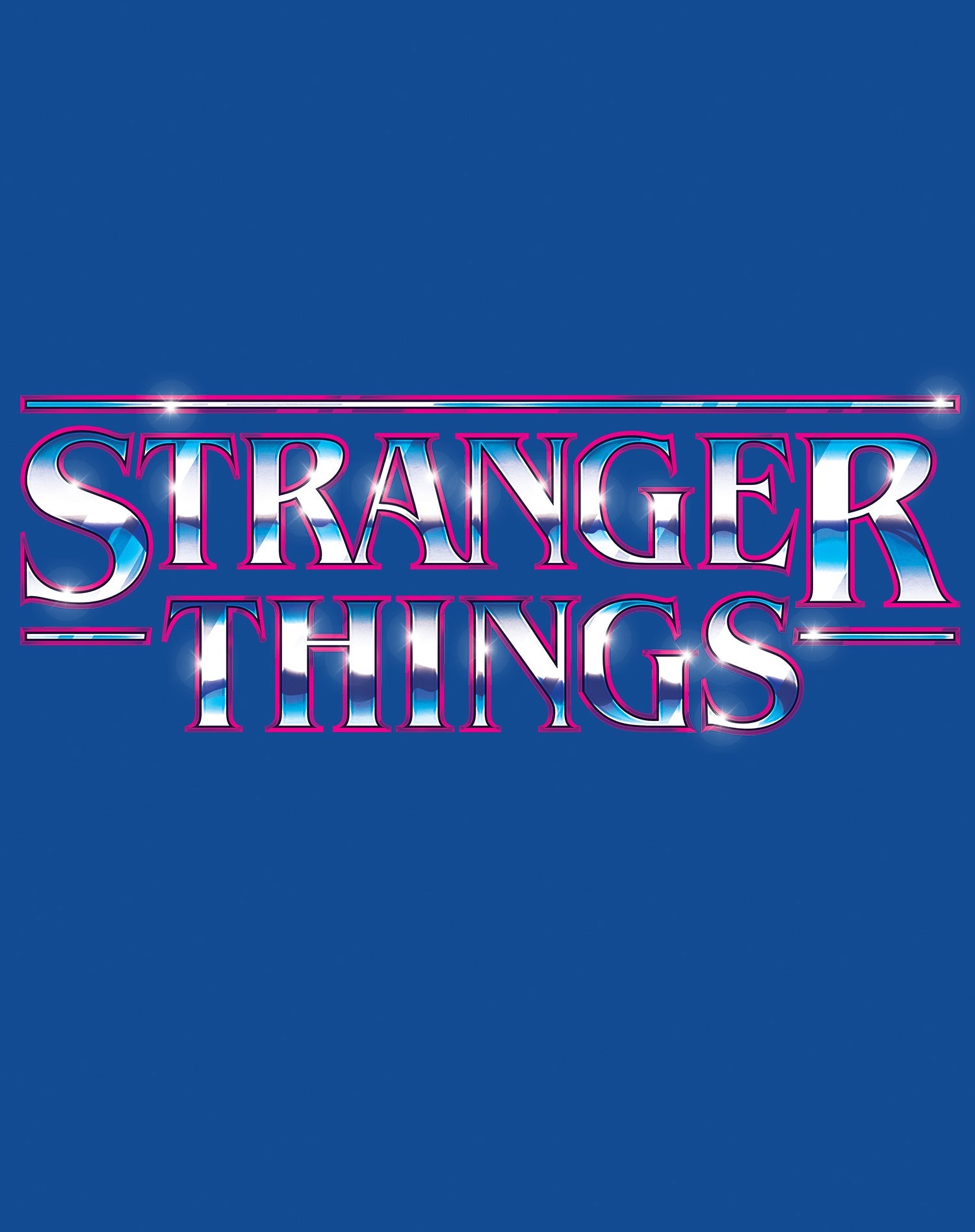 Stranger Things Logo Metal Men's T-Shirt