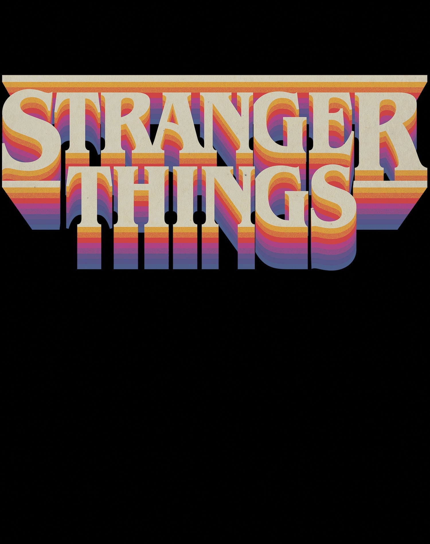 Stranger Things Logo Retro Trip Sweatshirt