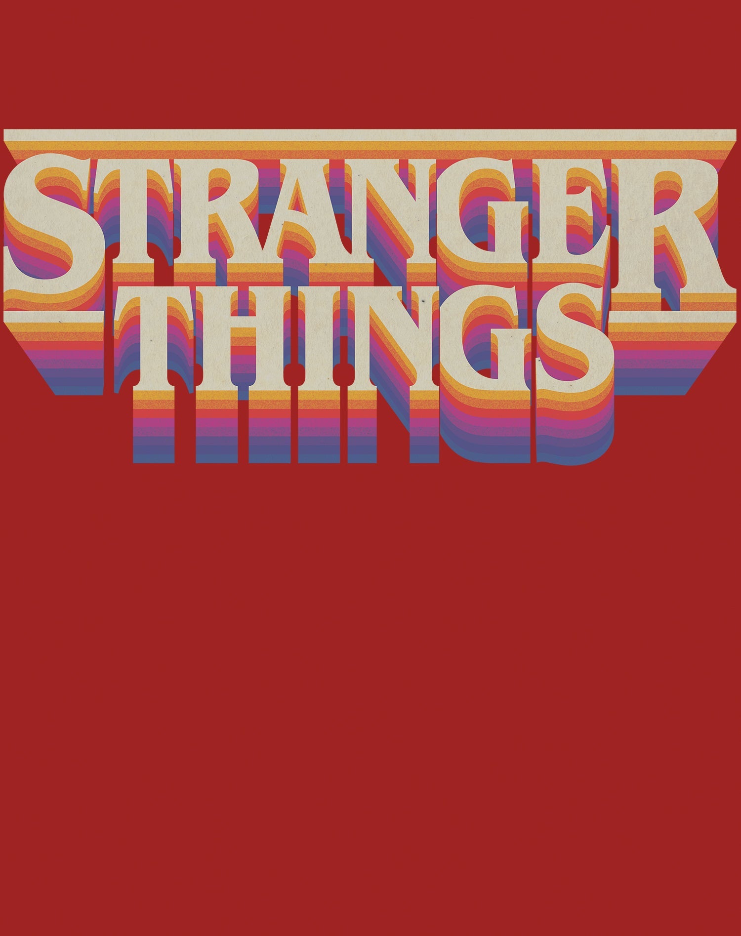 Stranger Things Logo Retro Trip Men's T-shirt