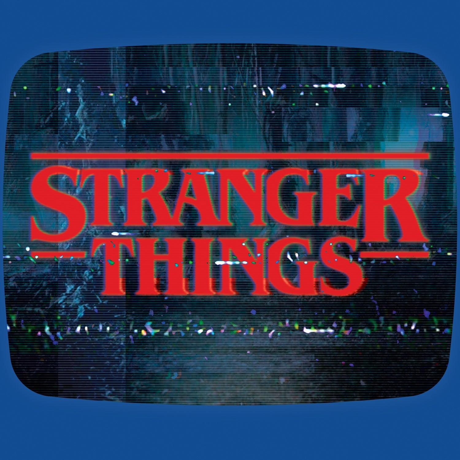 Stranger Things Logo TV Screen Men's T-Shirt