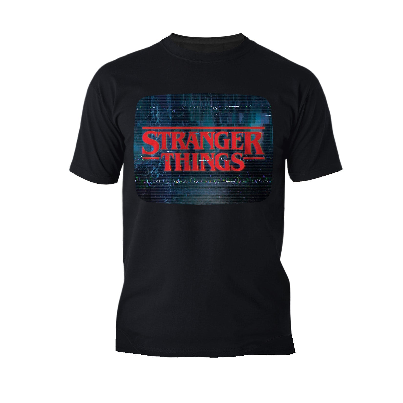 Stranger Things Logo TV Screen Men's T-Shirt