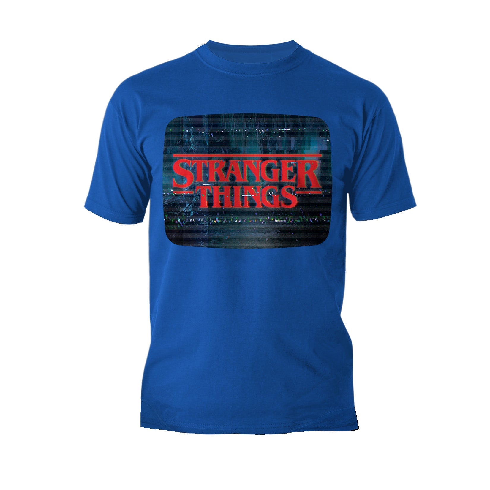 Stranger Things Logo TV Screen Men's T-Shirt