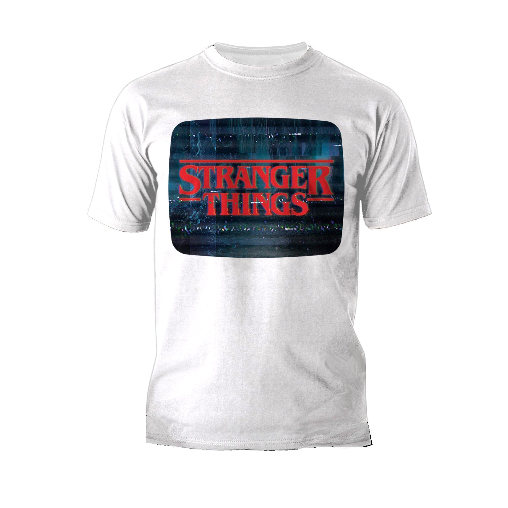 Stranger Things Logo TV Screen Men's T-Shirt